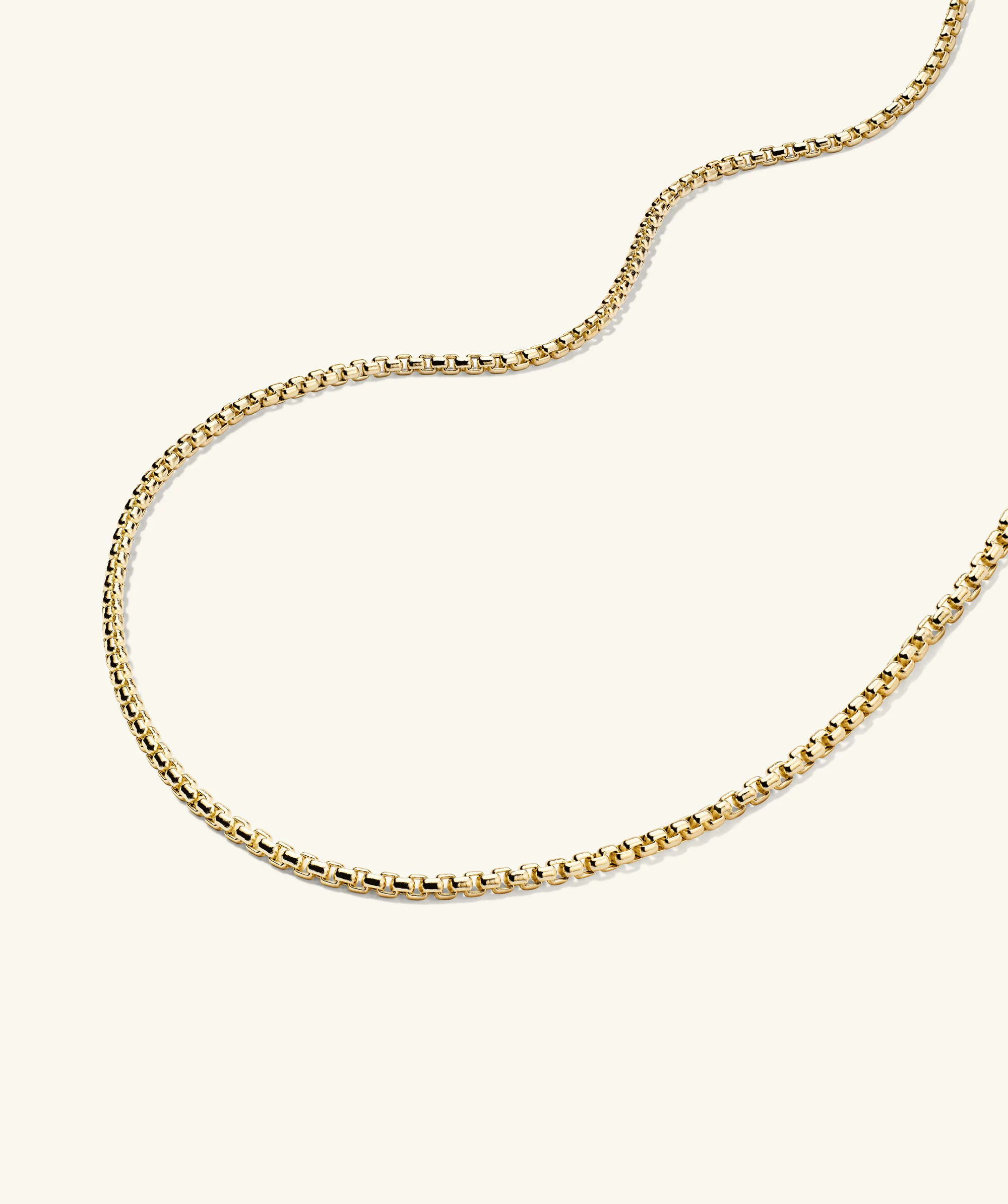 2.5mm Round Box Chain Necklace - Image 5