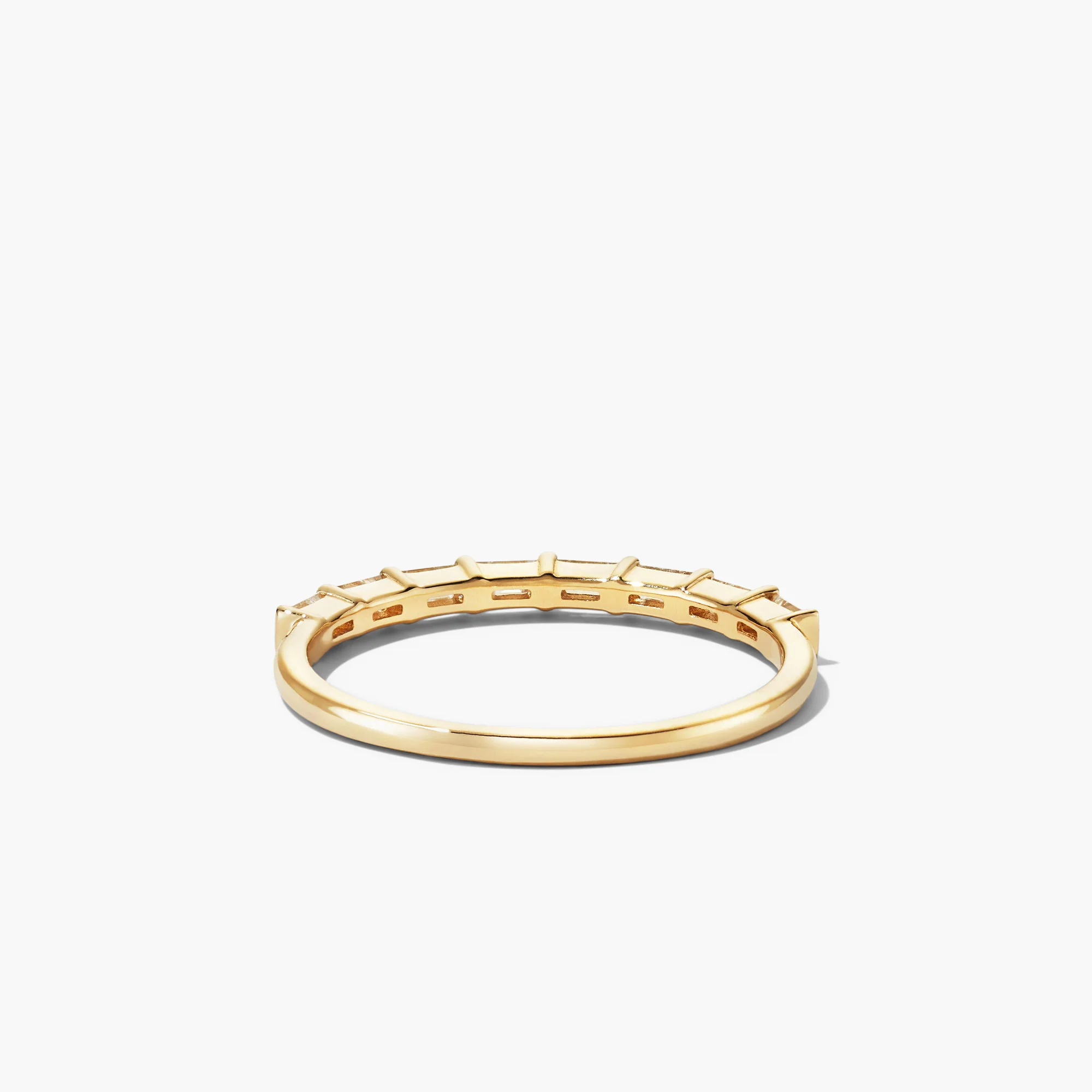 Baguette Diamond Half Eternity Band - Image 11