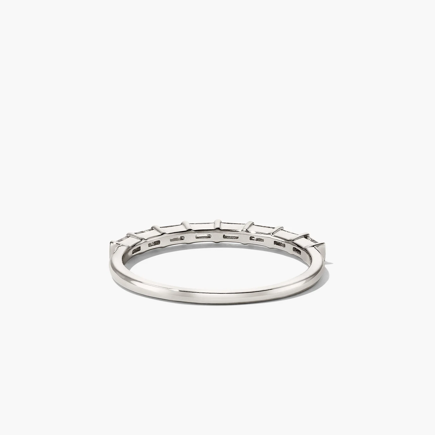 Baguette Diamond Half Eternity Band - Image 8