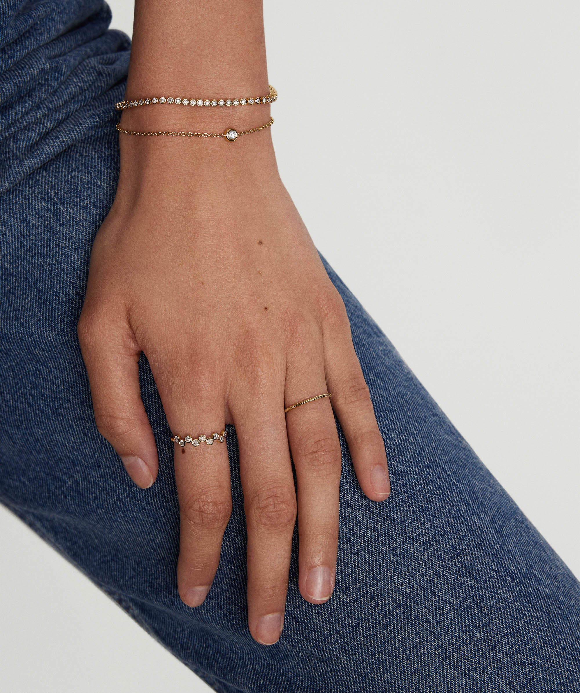 Bezel Lab Grown Diamond Bracelet - Image 4