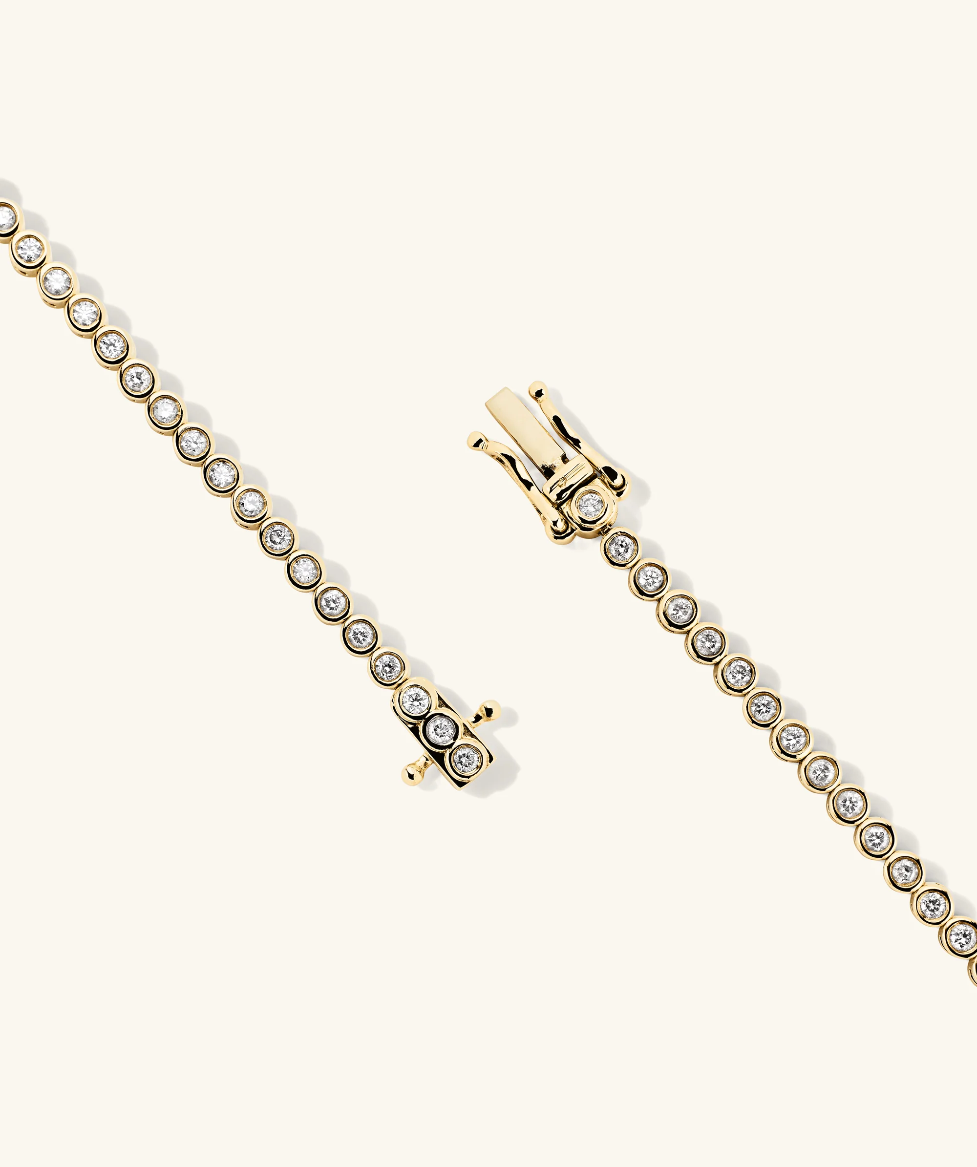 Bezel Lab Grown Diamond Tennis Bracelet - Image 8