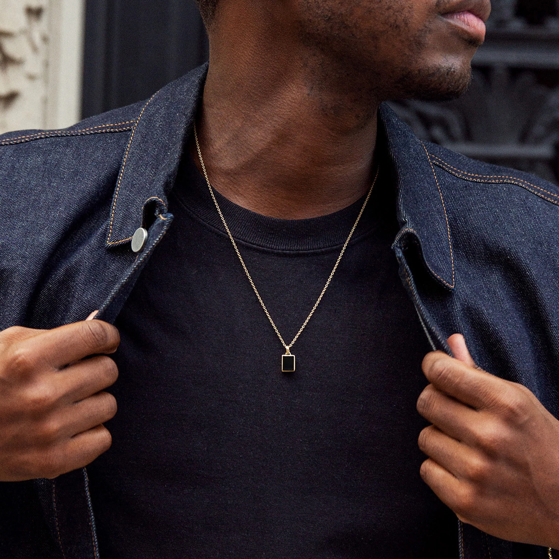 Black Onyx Pendant Necklace - Image 13