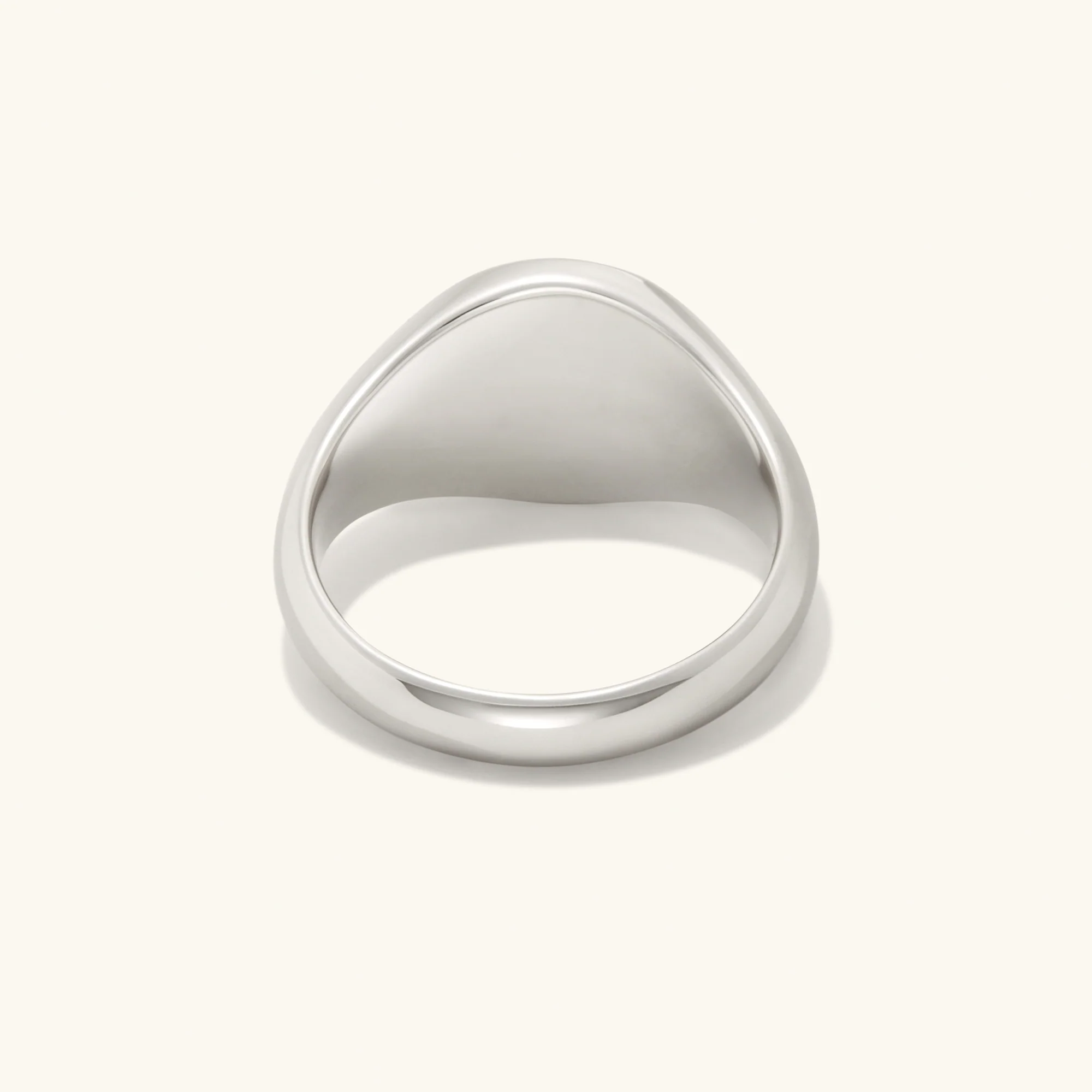 Bold Round Signet Ring - Image 8