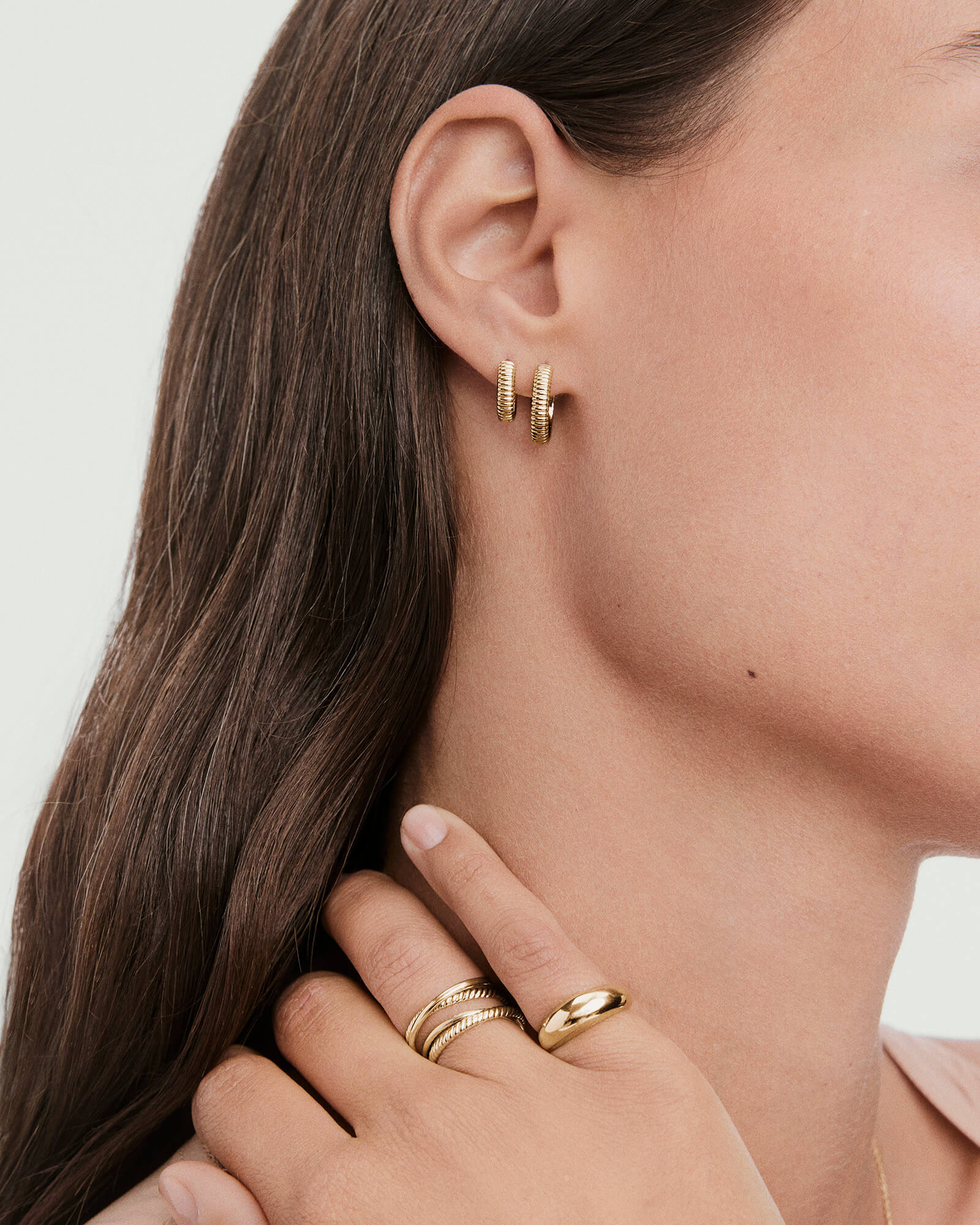 Charlotte Textured Hoops - Image 6