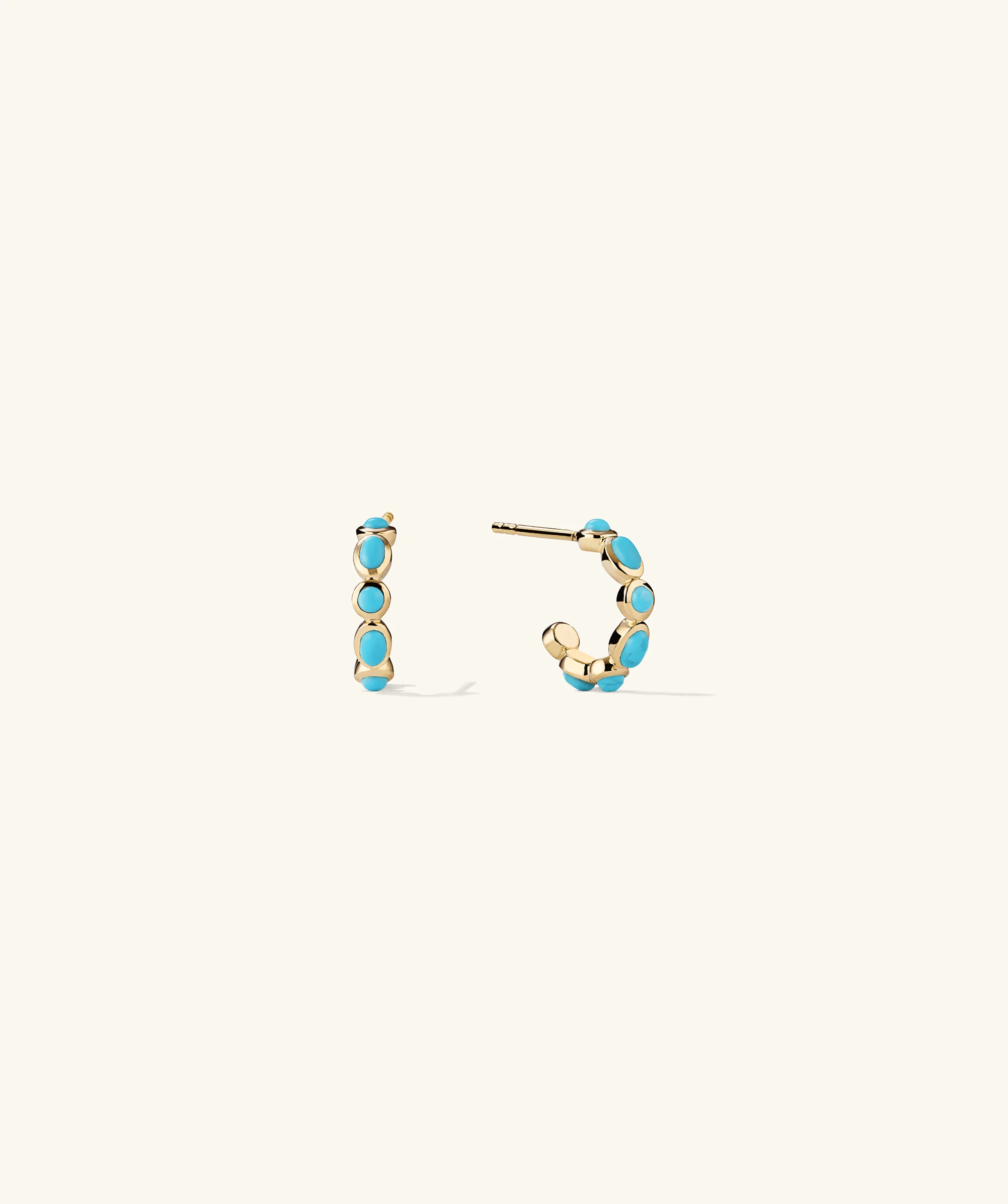 Bronte Turquoise Huggies - Image 2