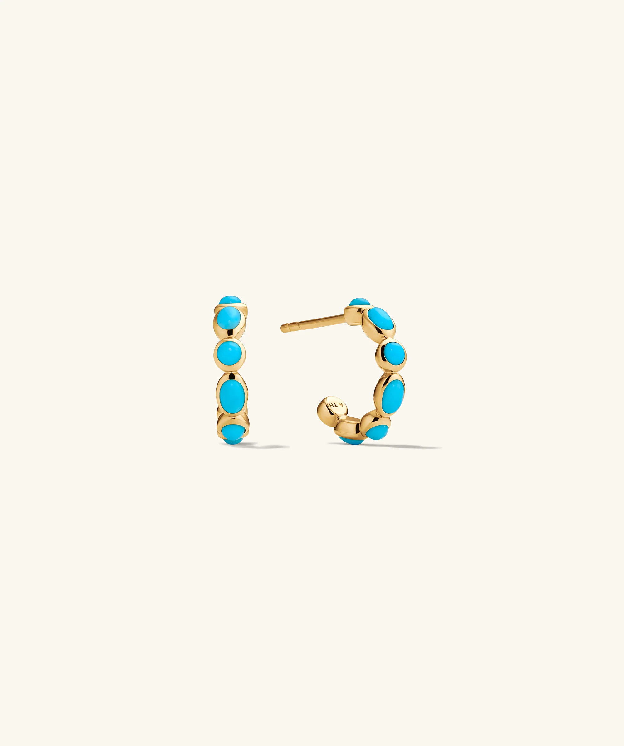 Bronte Turquoise Huggies - Image 5