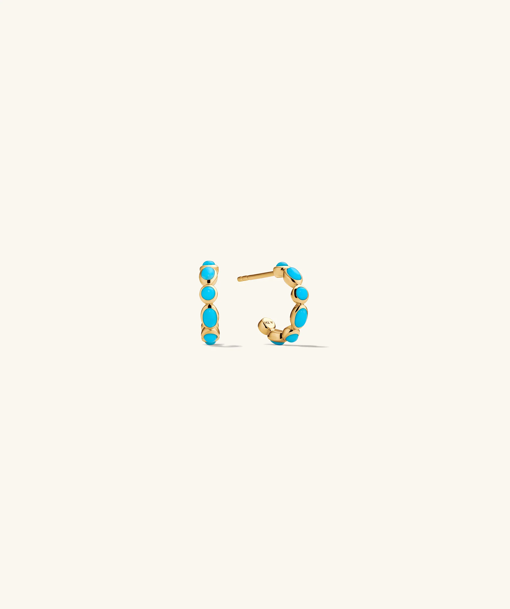 Bronte Turquoise Huggies - Image 8
