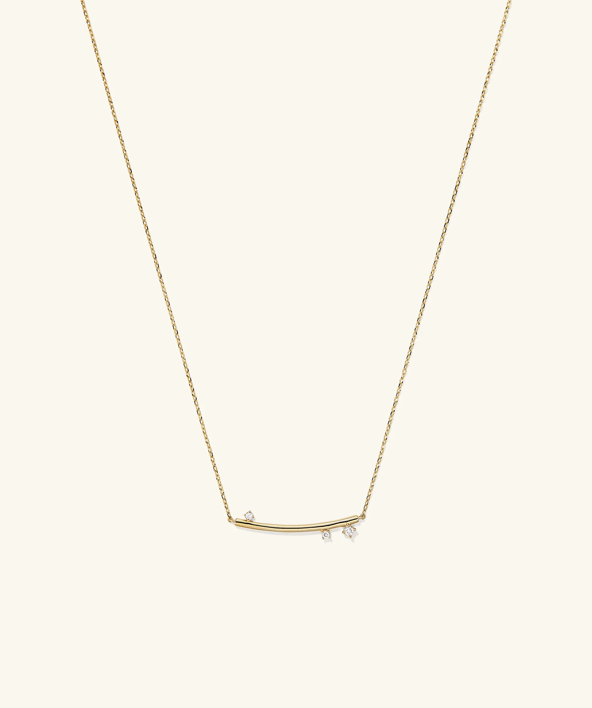 Celeste Lab Grown Diamond Horizon Necklace - Image 2