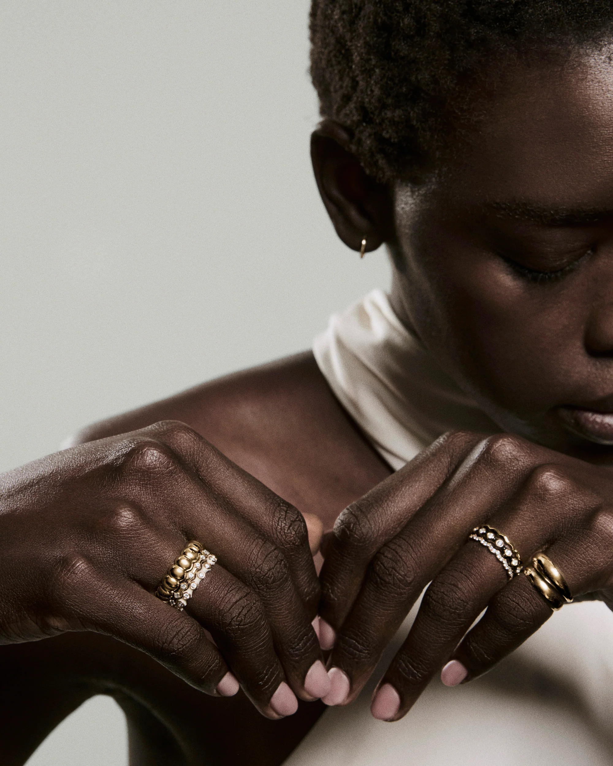 Enamel Charlotte Stacker Ring - Image 3