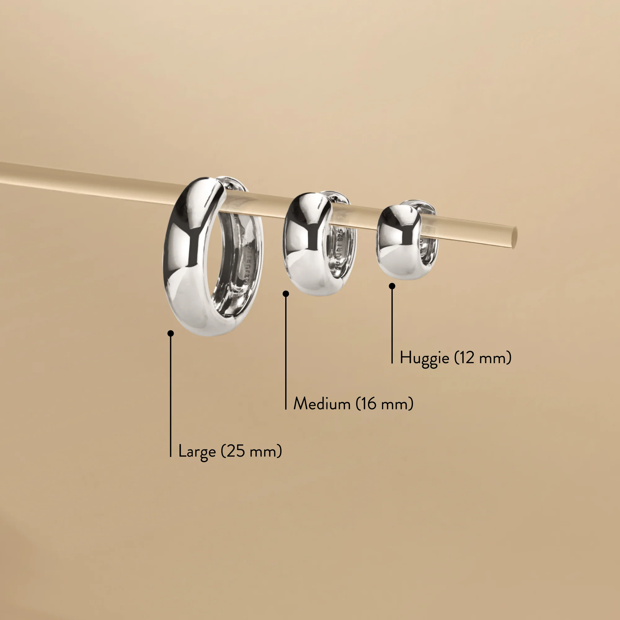 Chunky Medium Hoops - Image 13