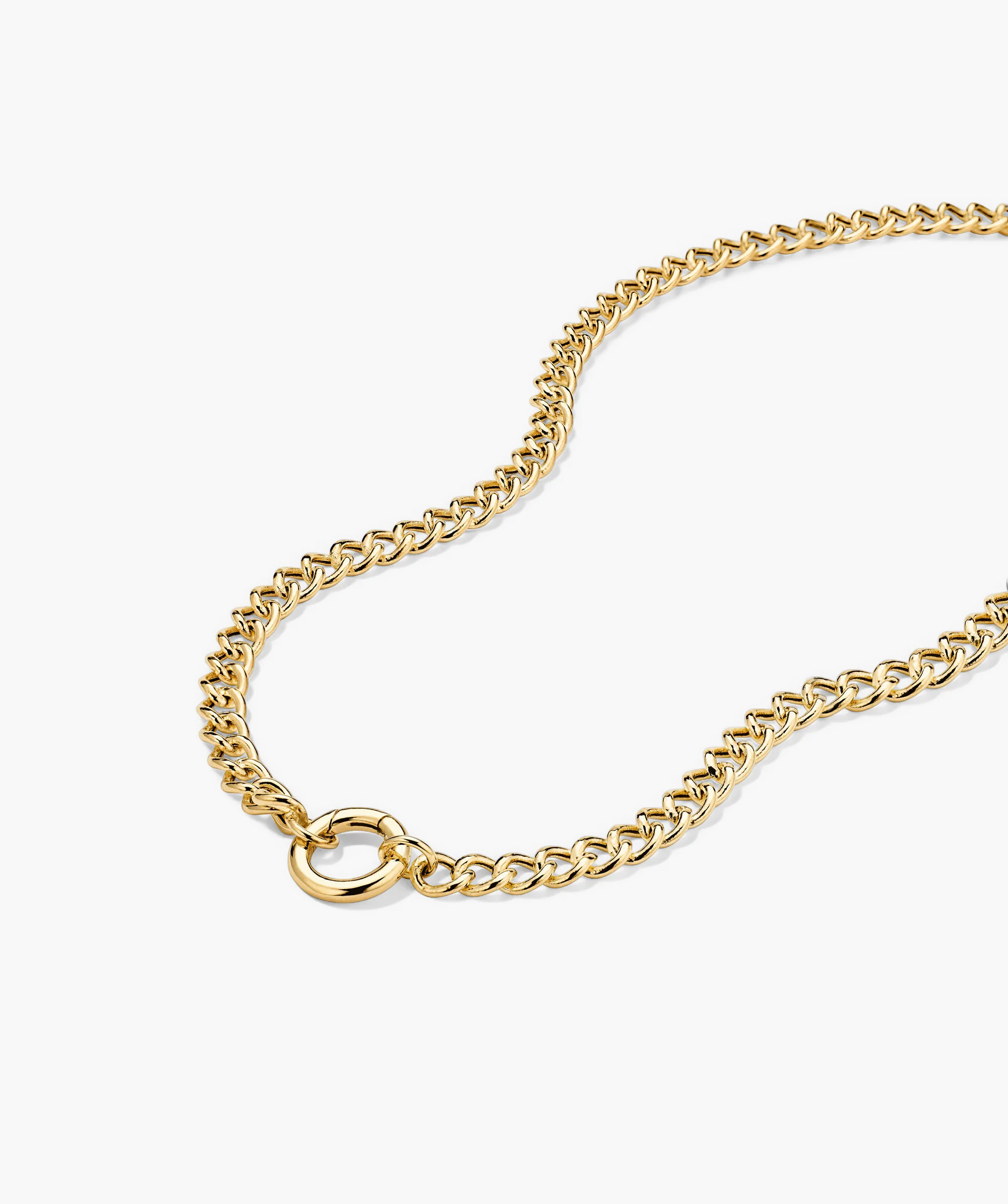 Curb Chain Charm Necklace - Image 3
