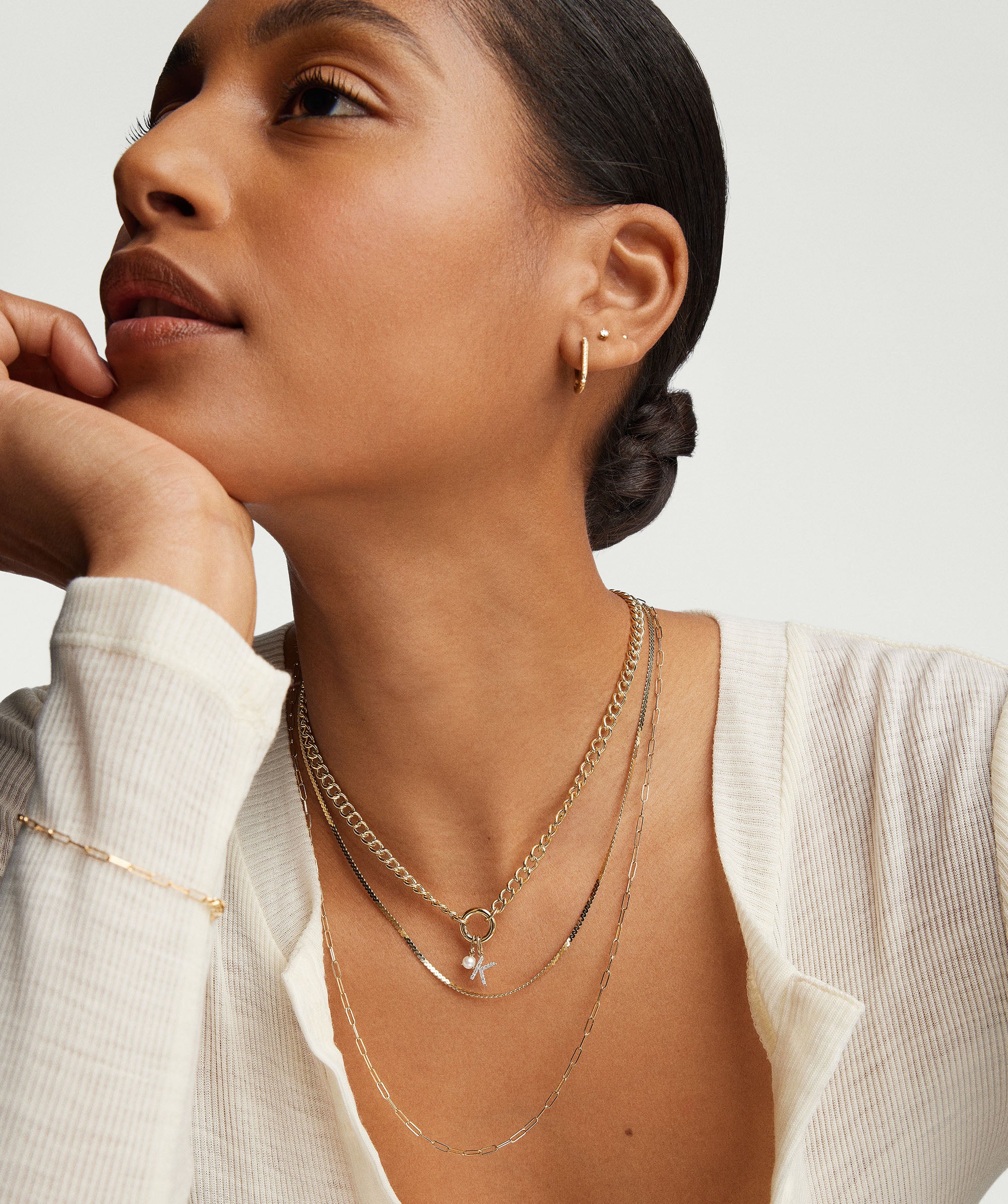 Curb Chain Charm Necklace - Image 4
