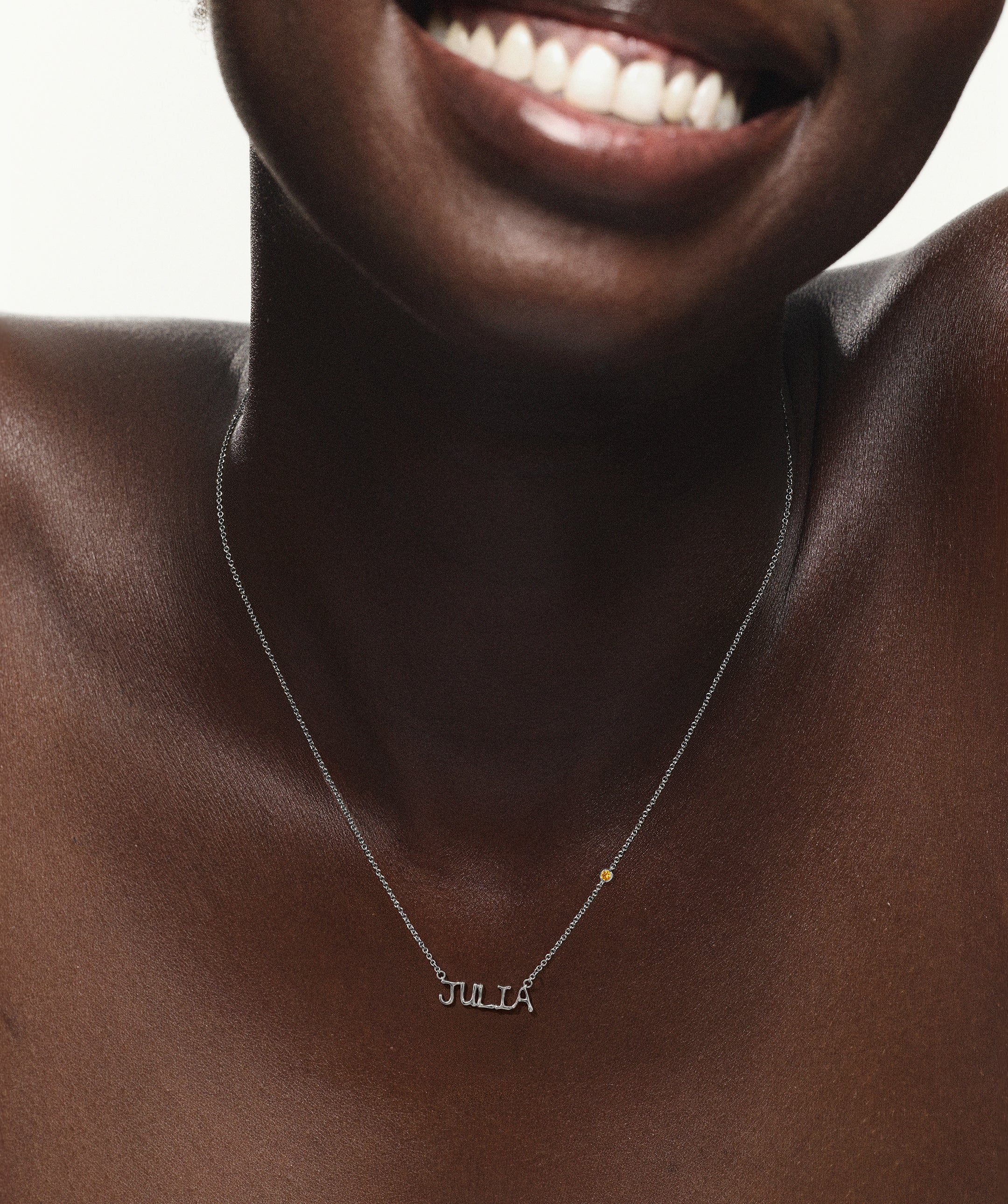 Liquid Letter Nameplate Necklace - Image 51