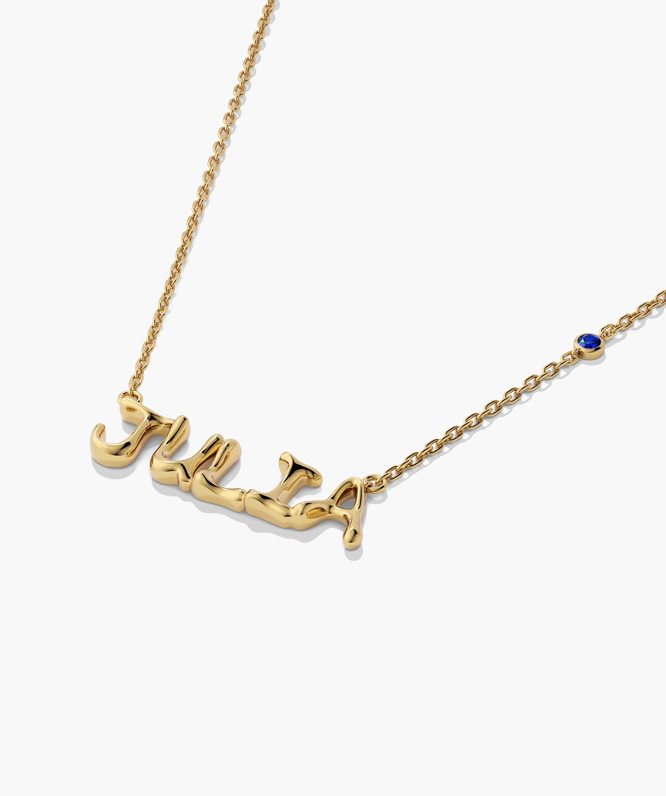 Liquid Letter Nameplate Necklace - Image 61