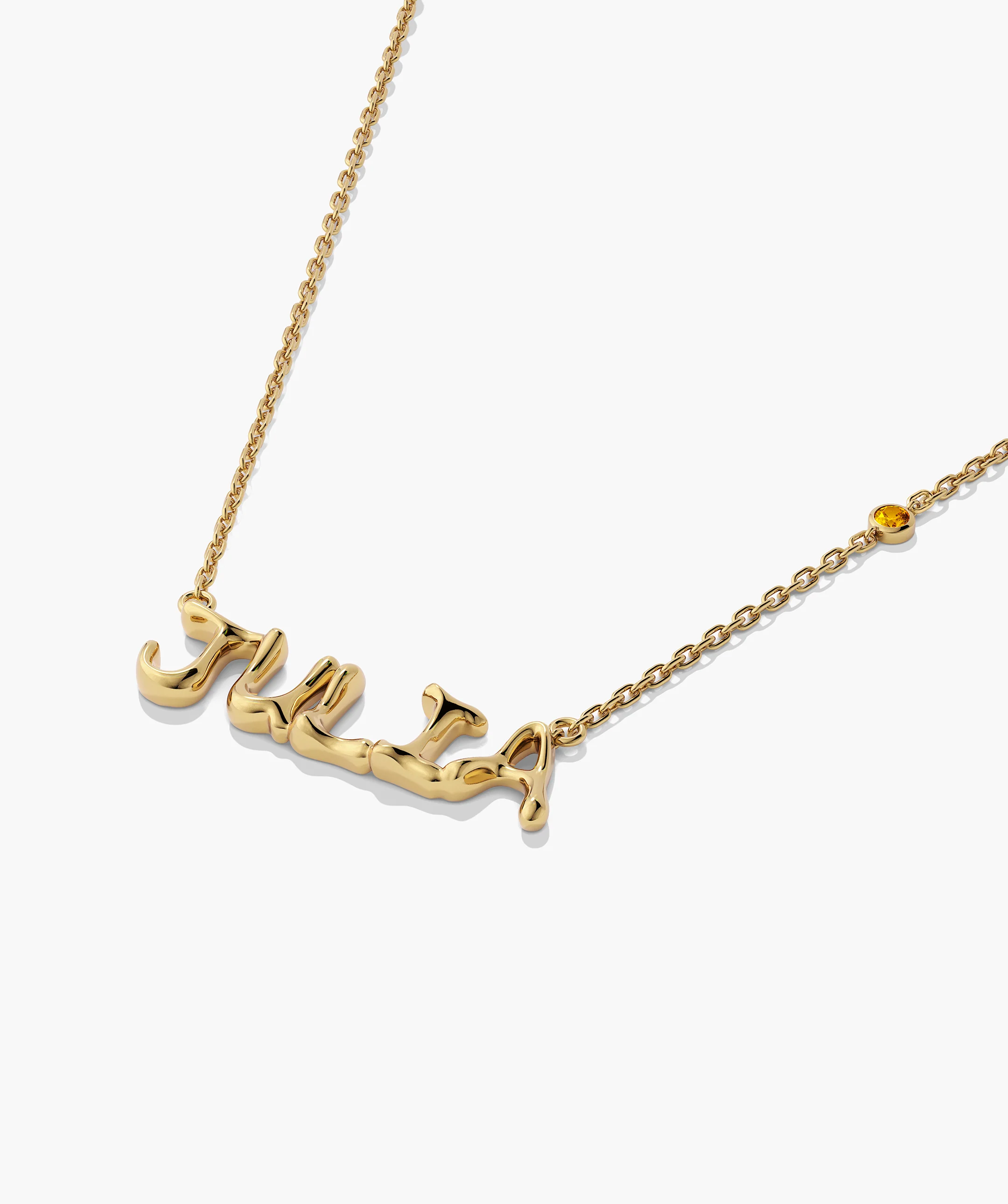 Liquid Letter Nameplate Necklace - Image 63