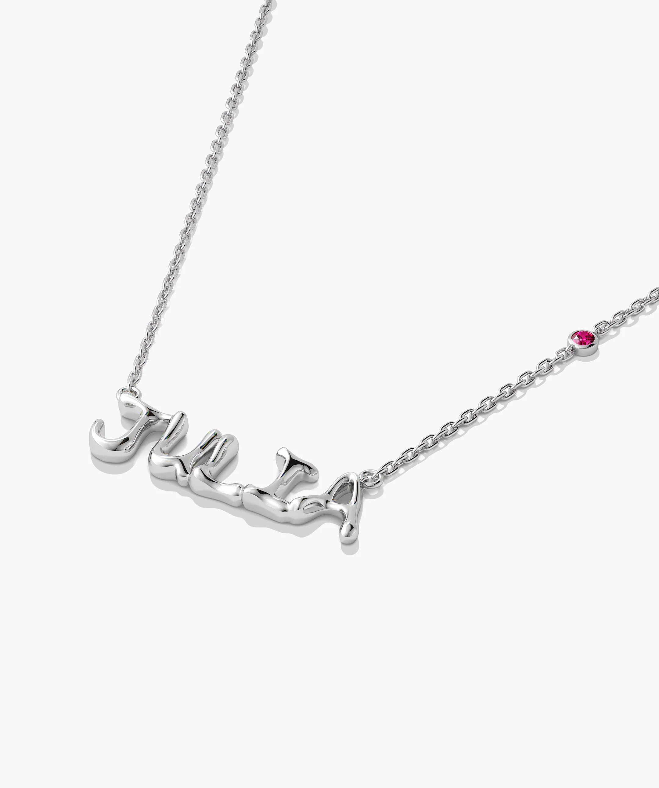 Liquid Letter Nameplate Necklace - Image 71
