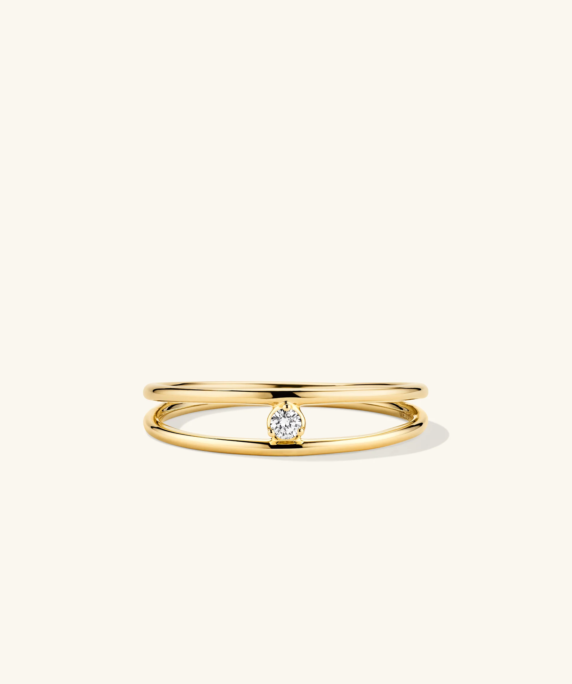 Diamond Double Stacker Ring - Image 6