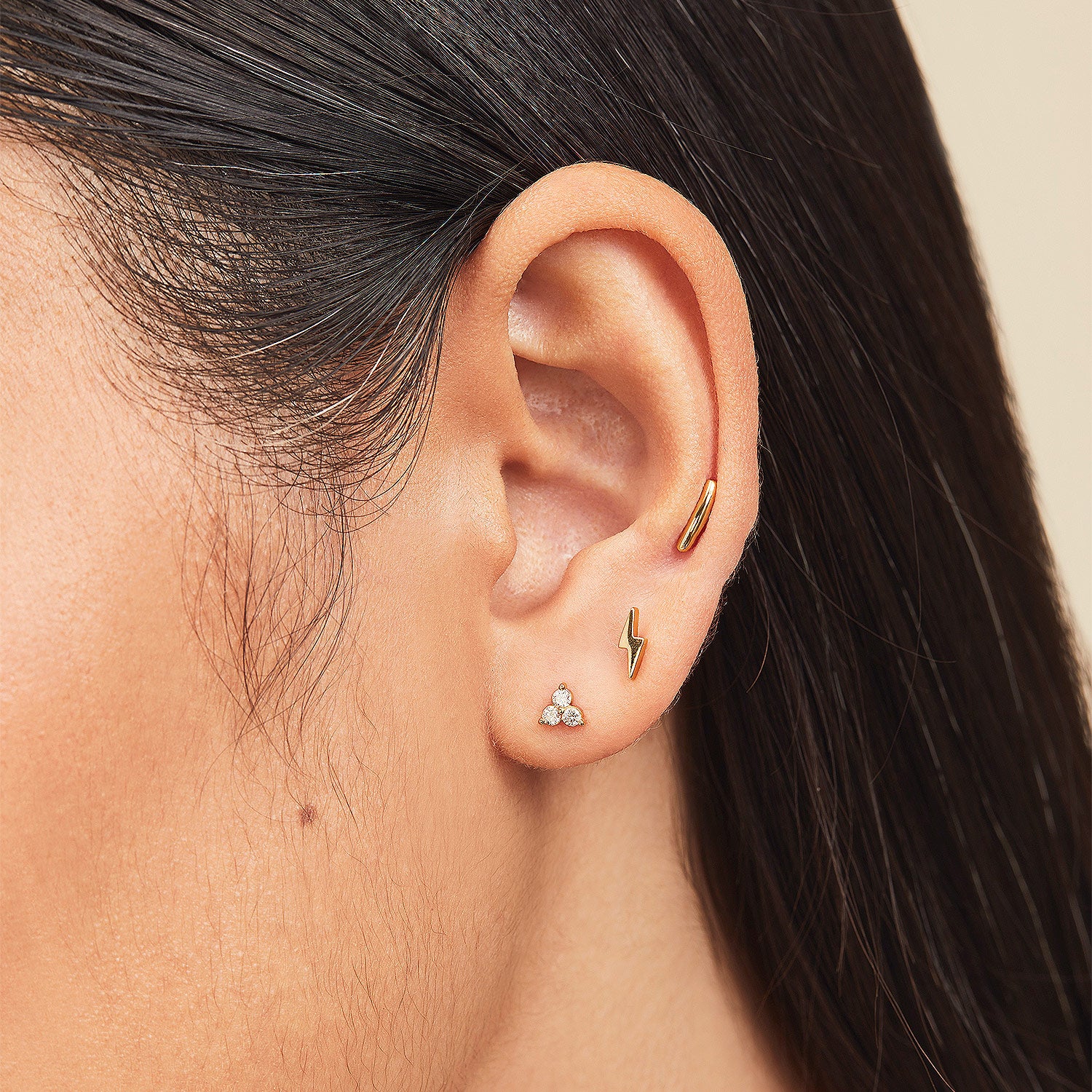 Piercing Studio - Diamond Lotus Flat Back Stud - Image 8