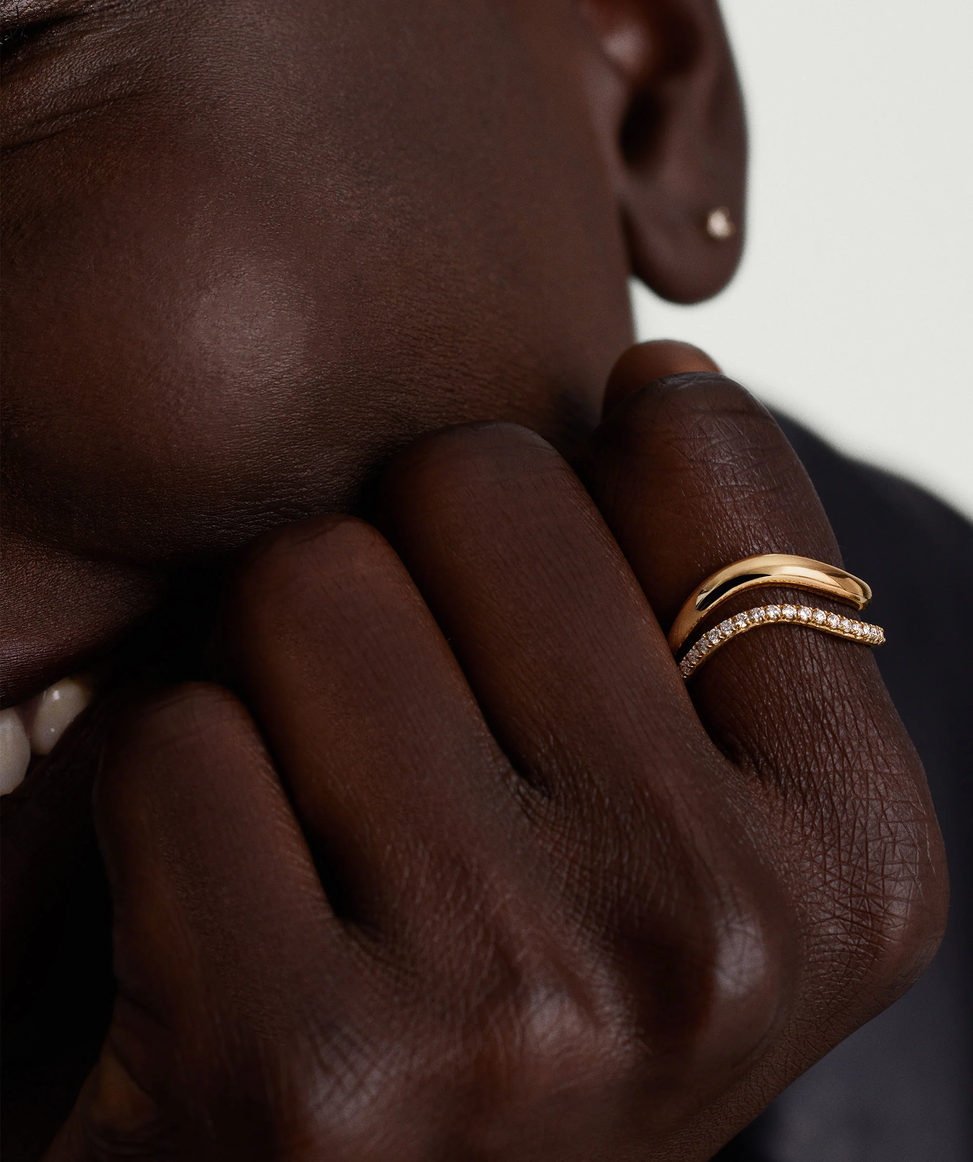 Dôme Figure Ring Pavé Diamond Bundle - Image 2