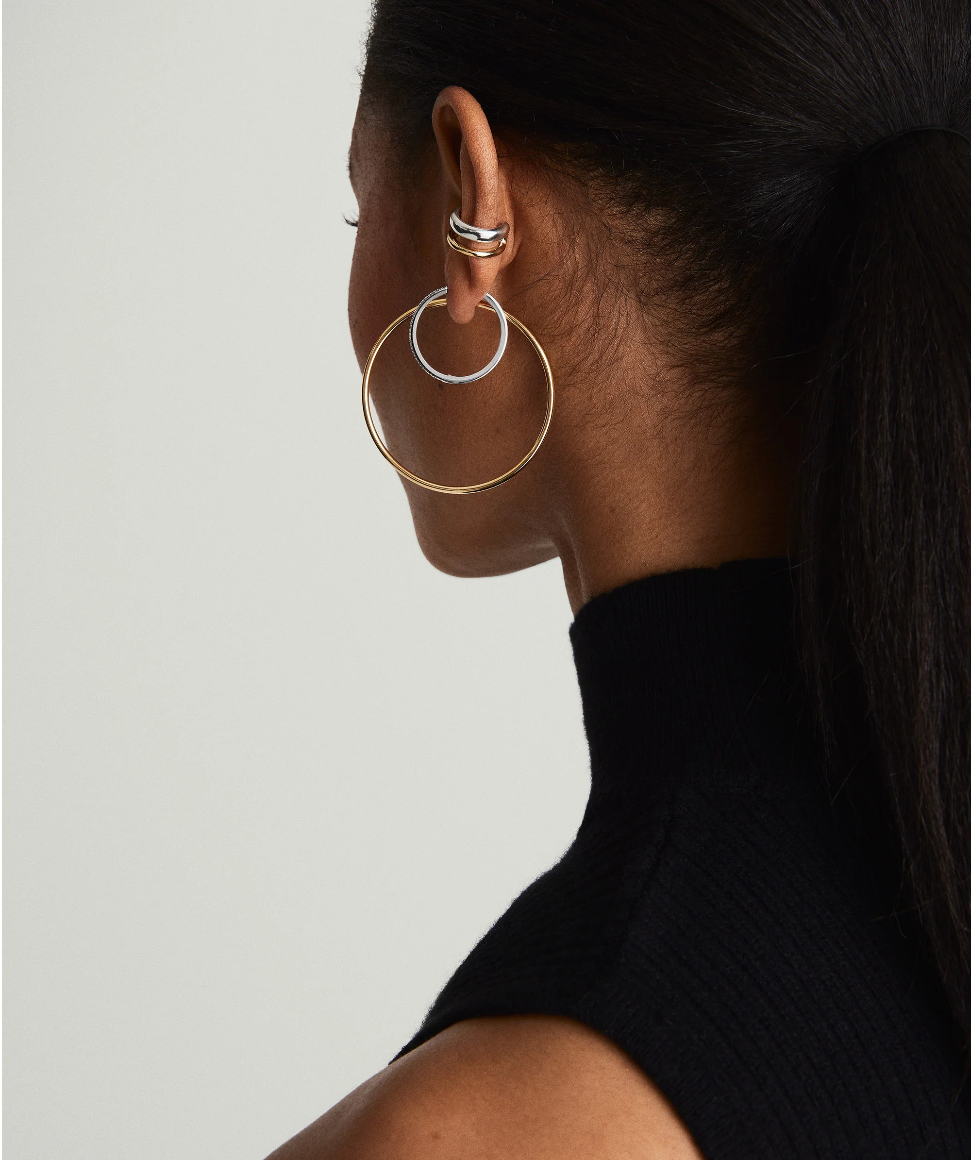 Single Duet Mixed Ear Cuff - Image 3
