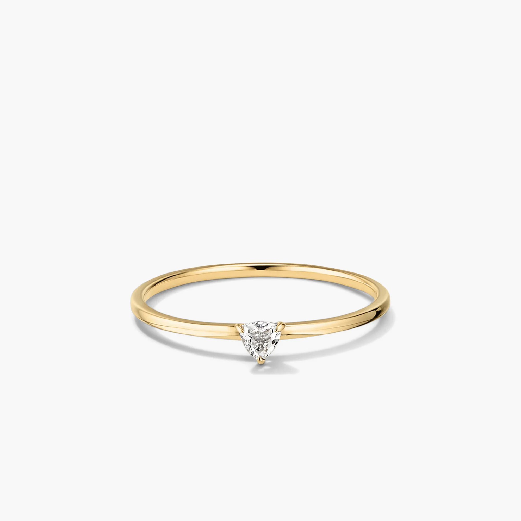 Gemstone Trillion Stacker Ring - Image 3