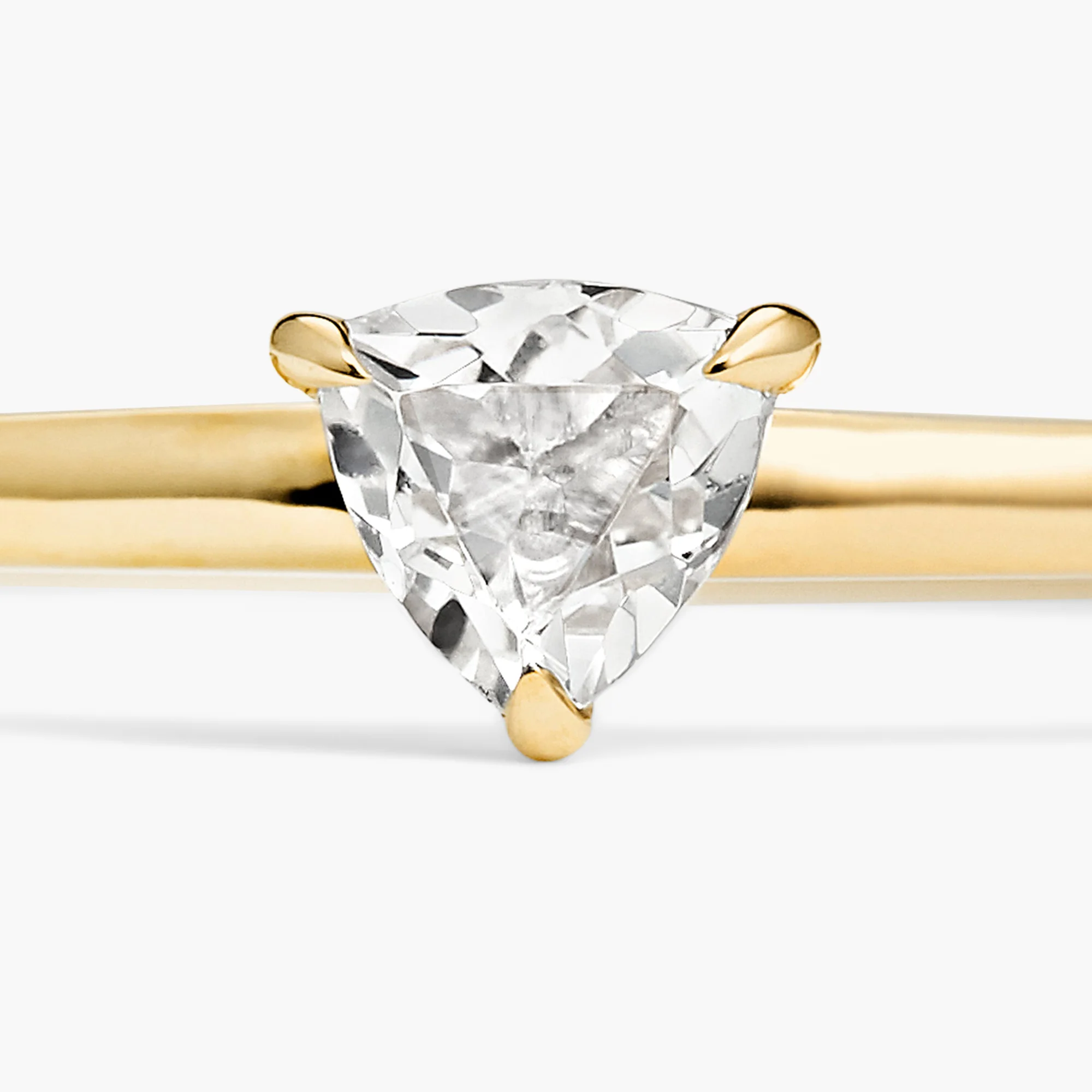 Gemstone Trillion Stacker Ring - Image 4