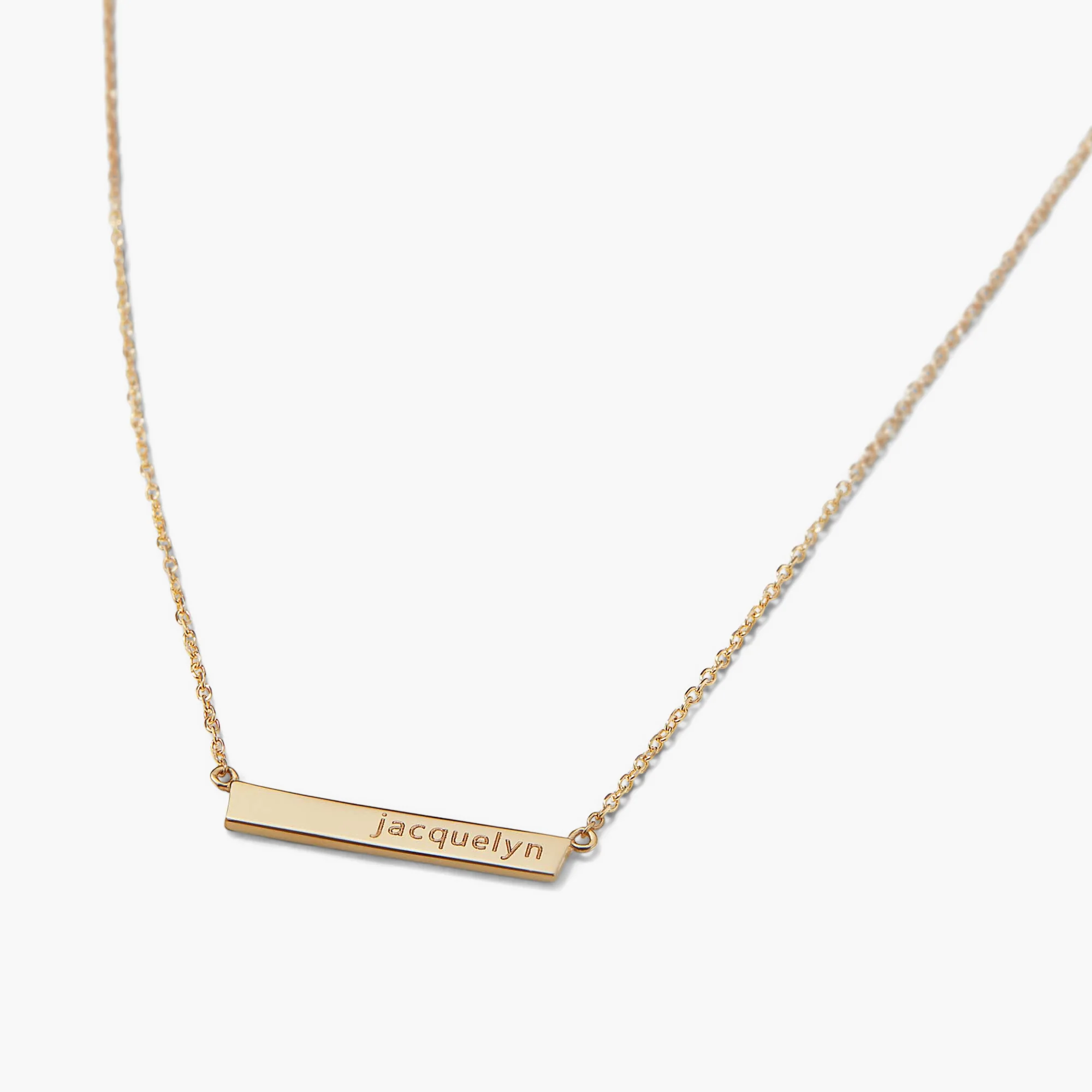 Engravable Bar Necklace - Image 3