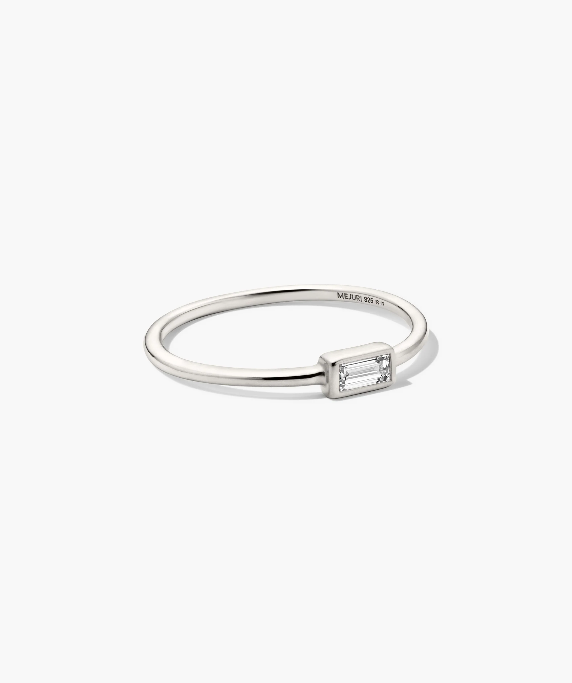 Lab Grown Diamond Baguette Stacker Ring - Image 3