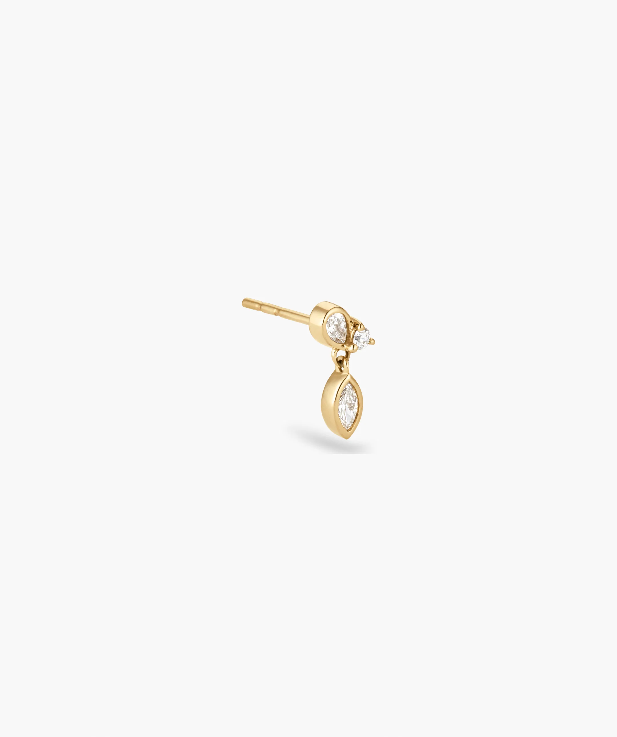 Lab Grown Diamond Drop Stud - Image 3