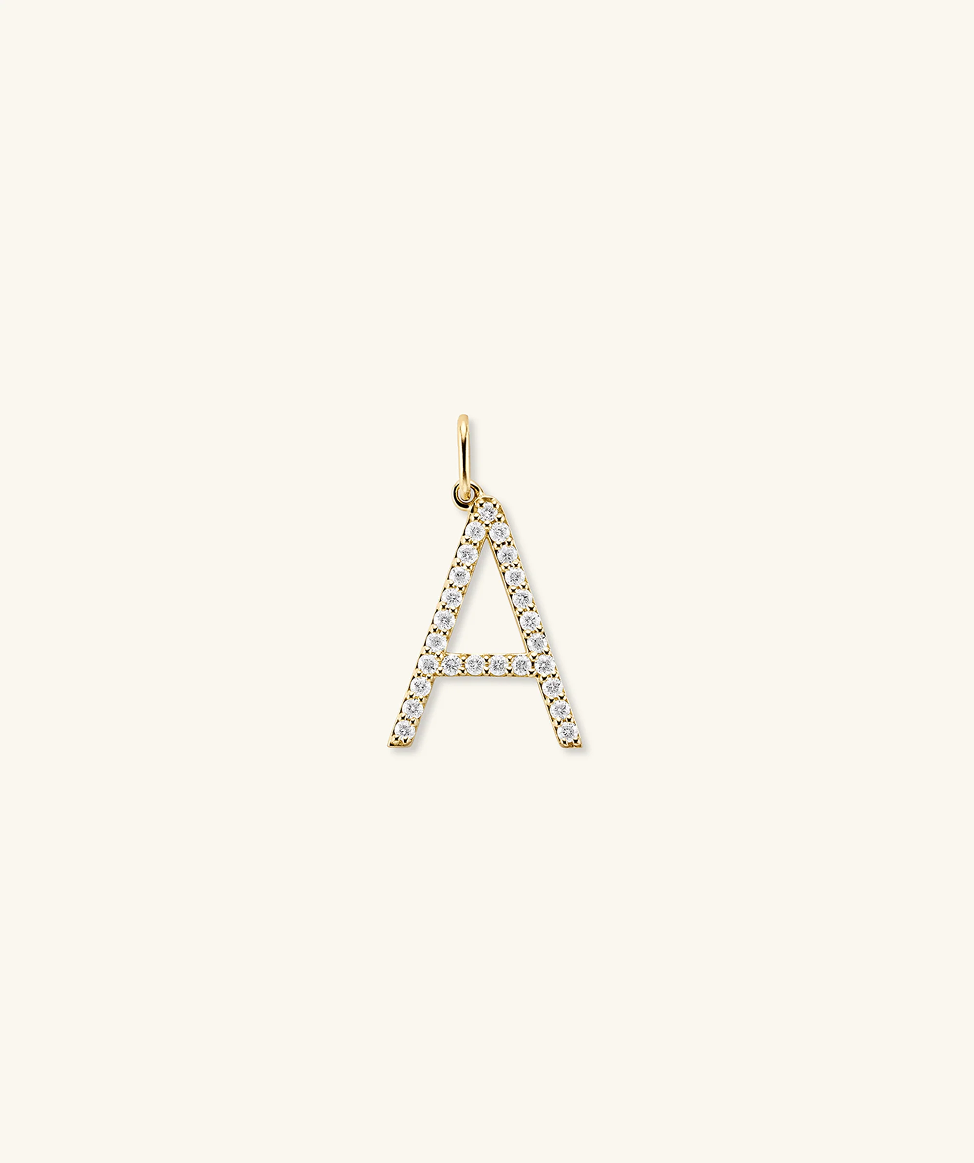 Lab Grown Diamond Oversized Letter Charm - Image 2