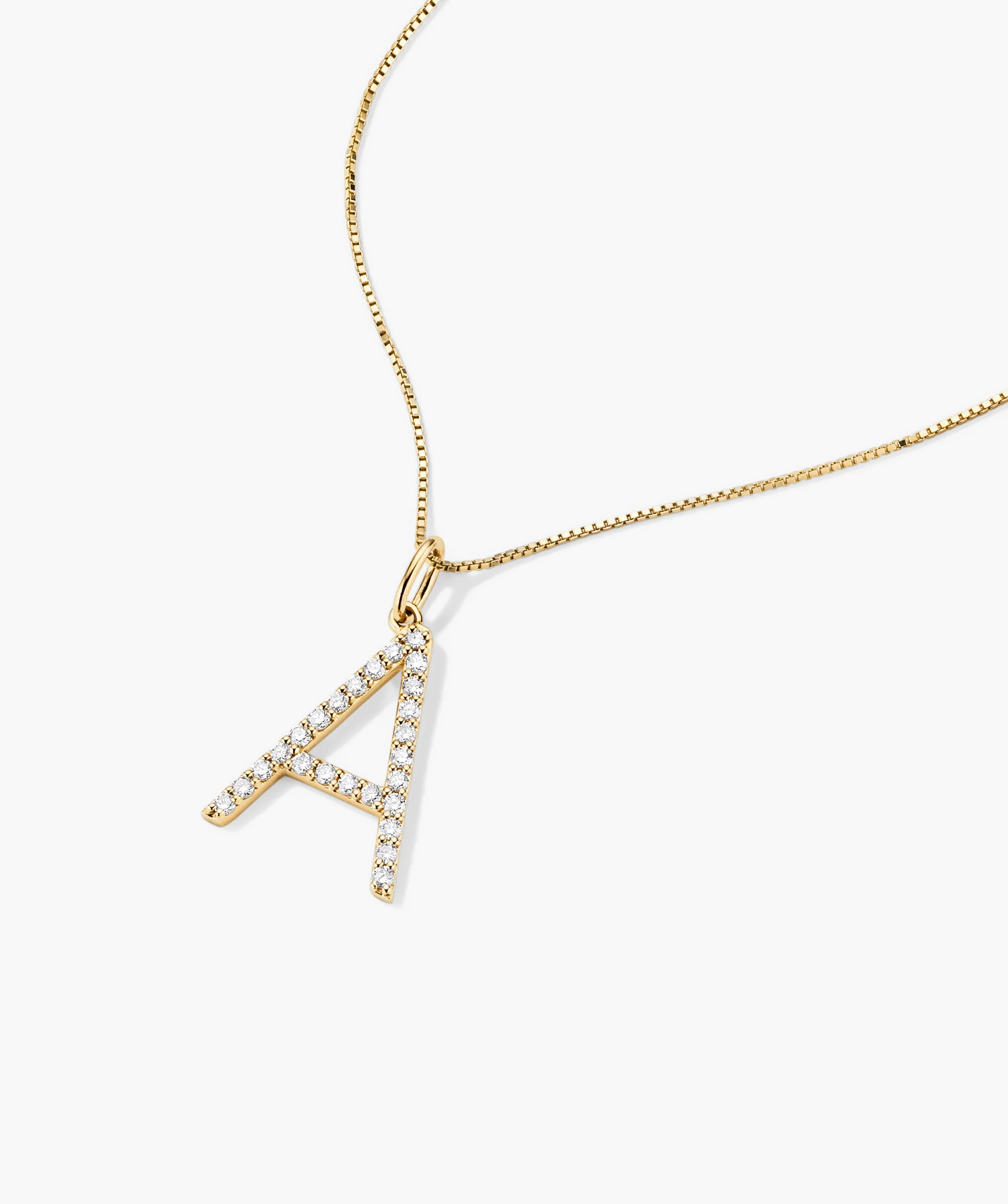 Lab Grown Diamond Oversized Letter Charm - Image 4