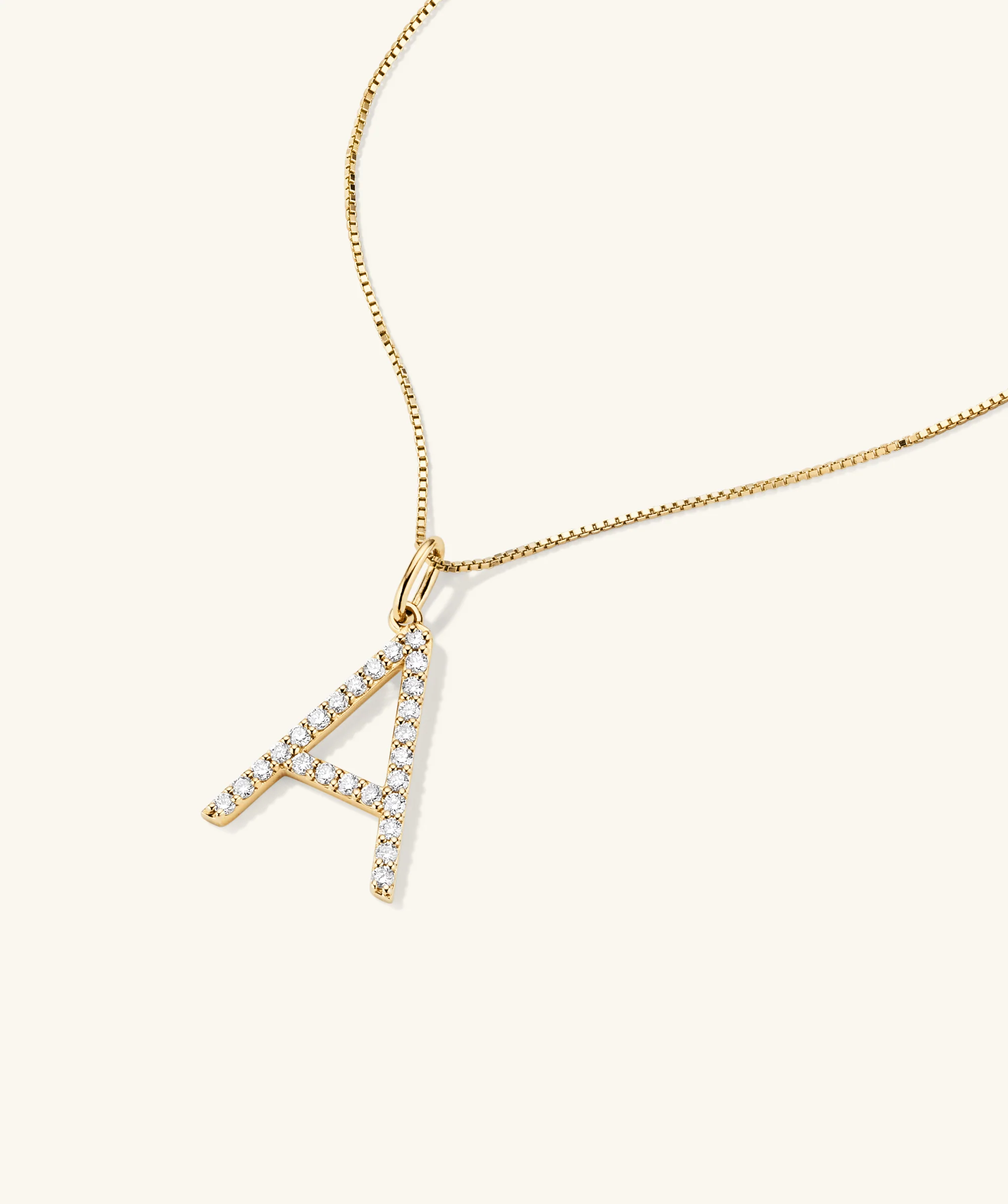 Lab Grown Diamond Oversized Letter Charm - Image 7