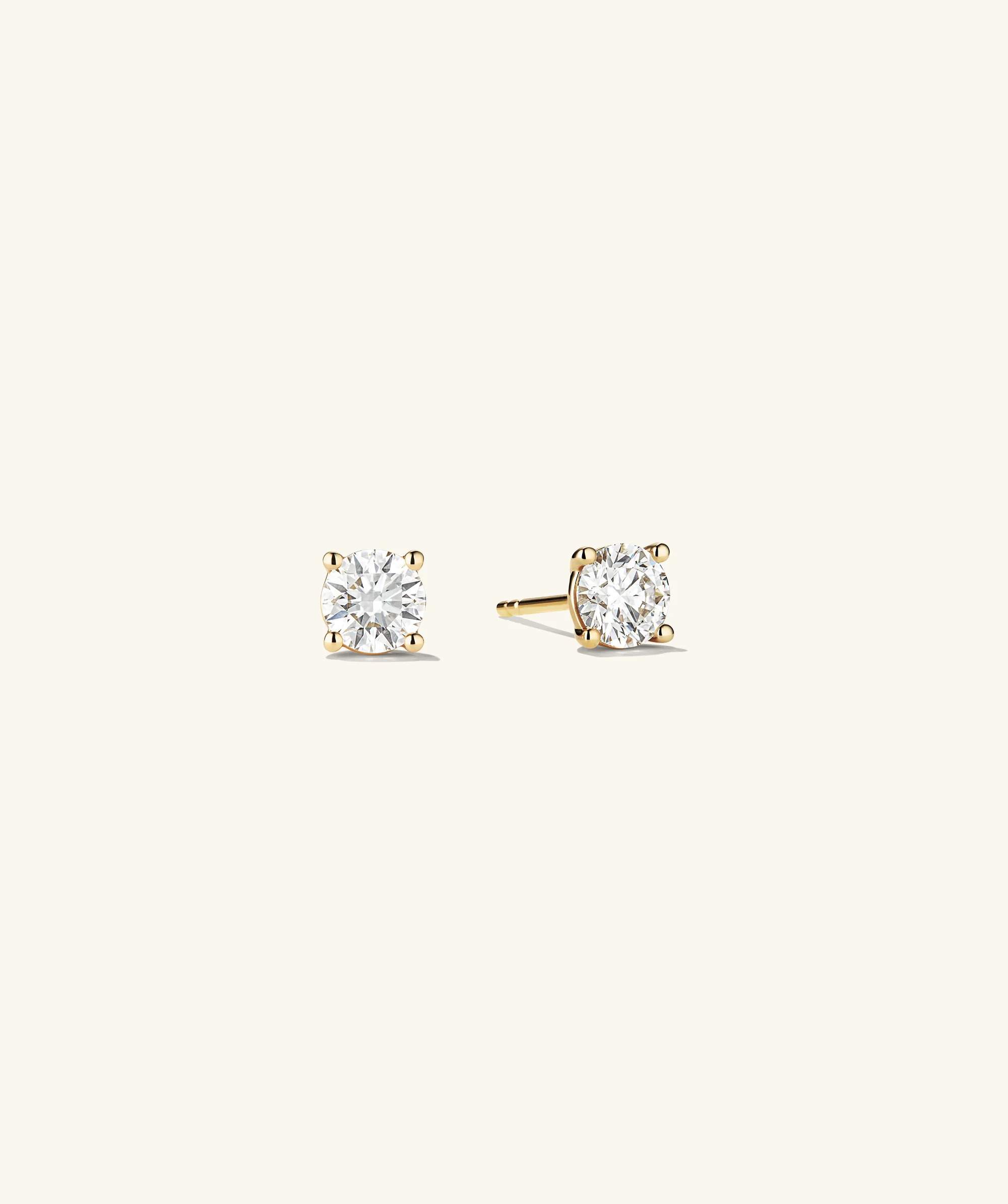 Lab Grown Diamond Round Studs 1 TCW - Image 2