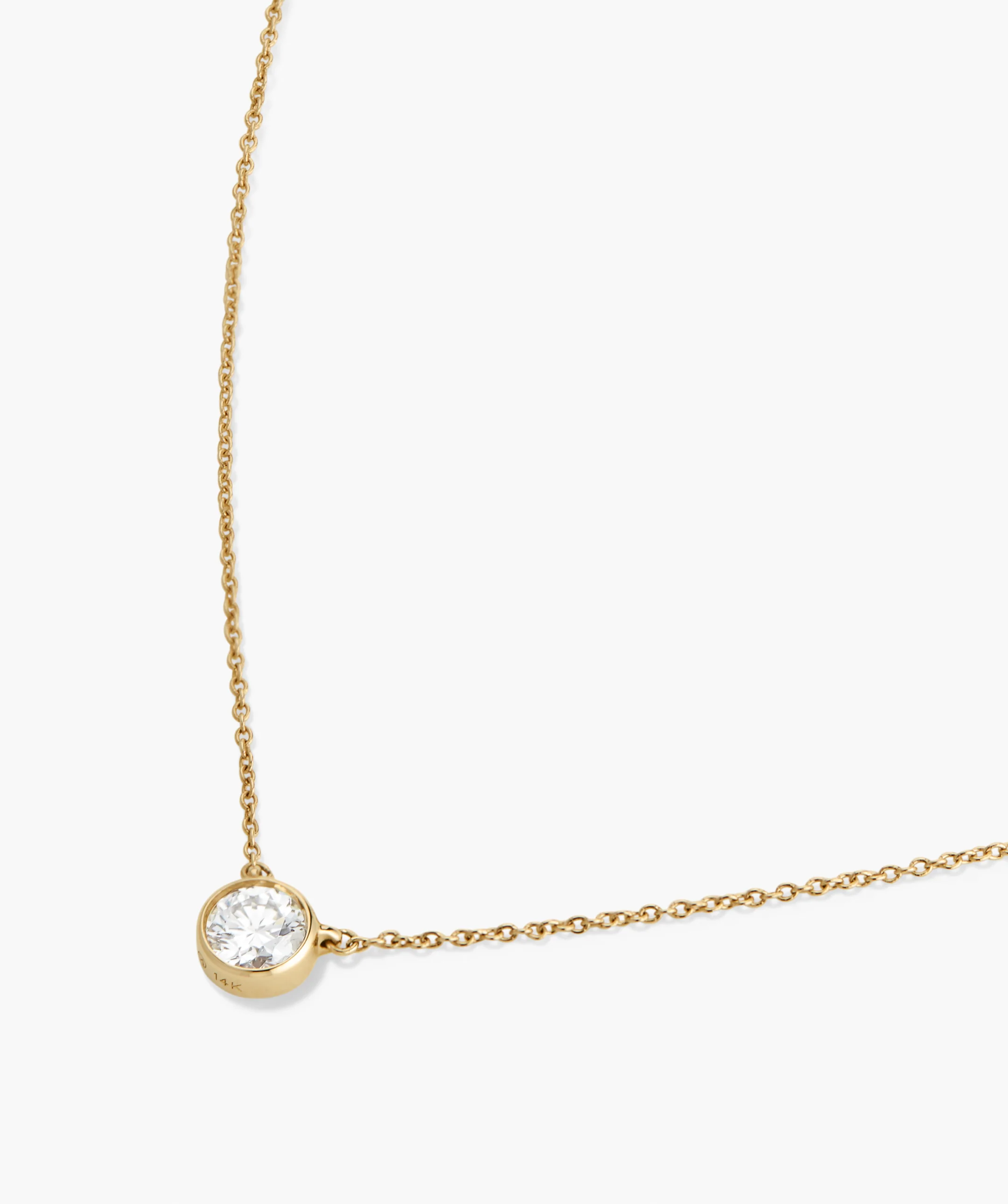 Lab Grown Diamond Solo Necklace - Image 3