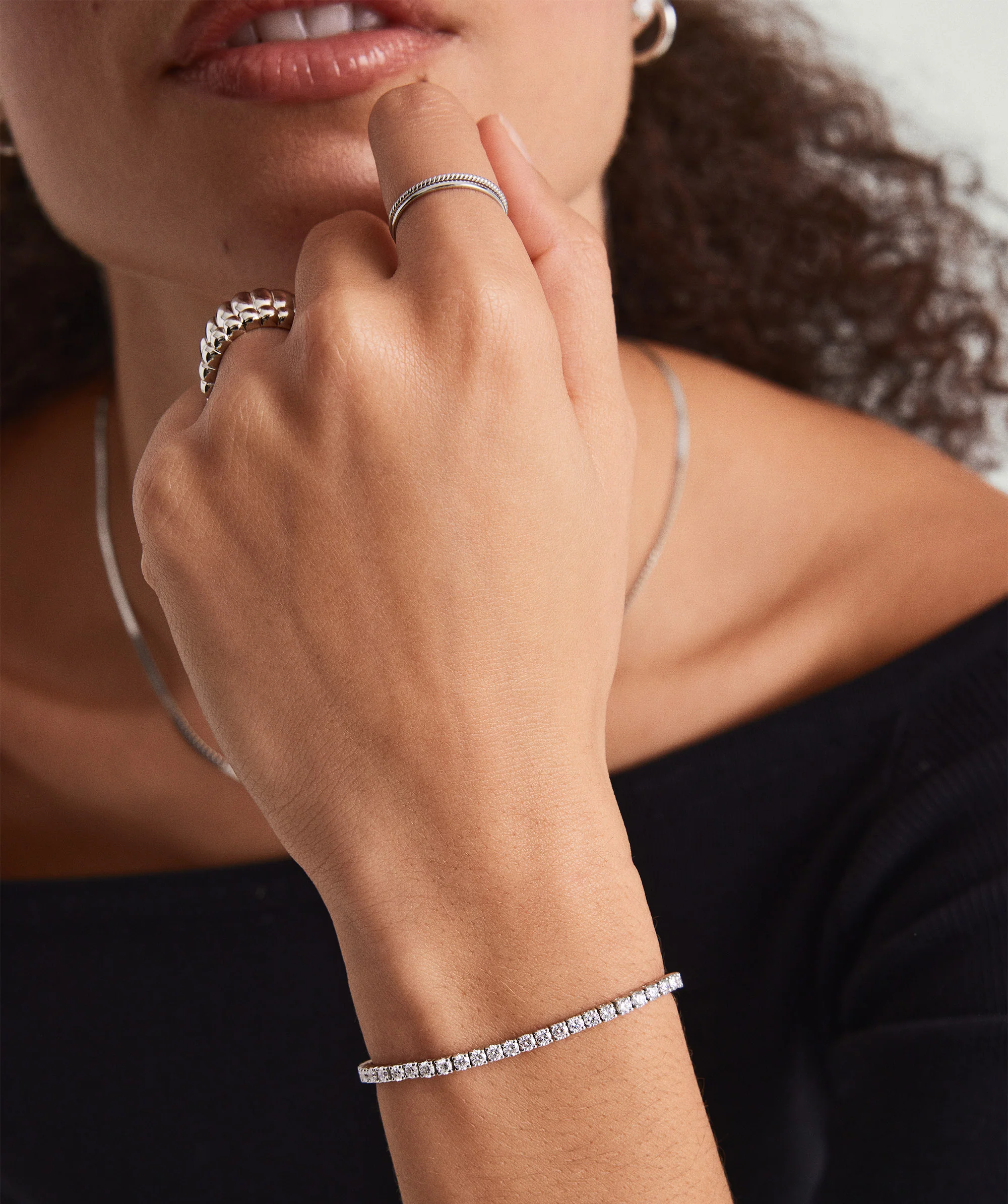 Lab Grown Diamond Tennis Bracelet 2.5mm - Image 9