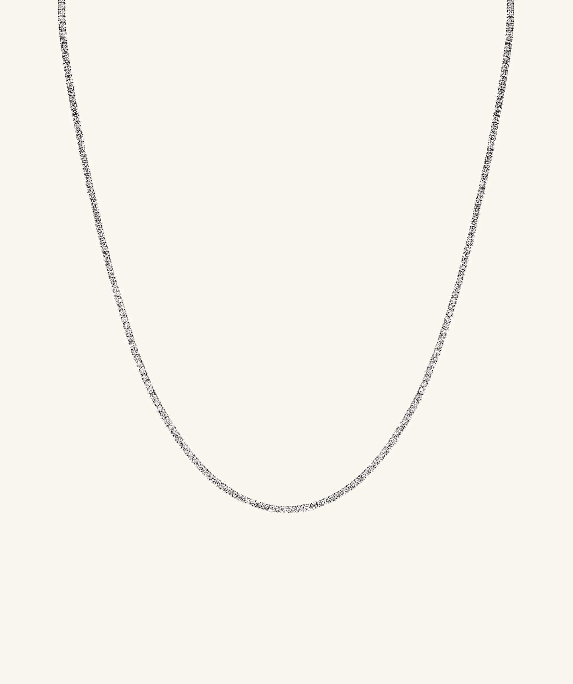 Lab Grown Diamond Tennis Necklace 1.8mm - Image 12