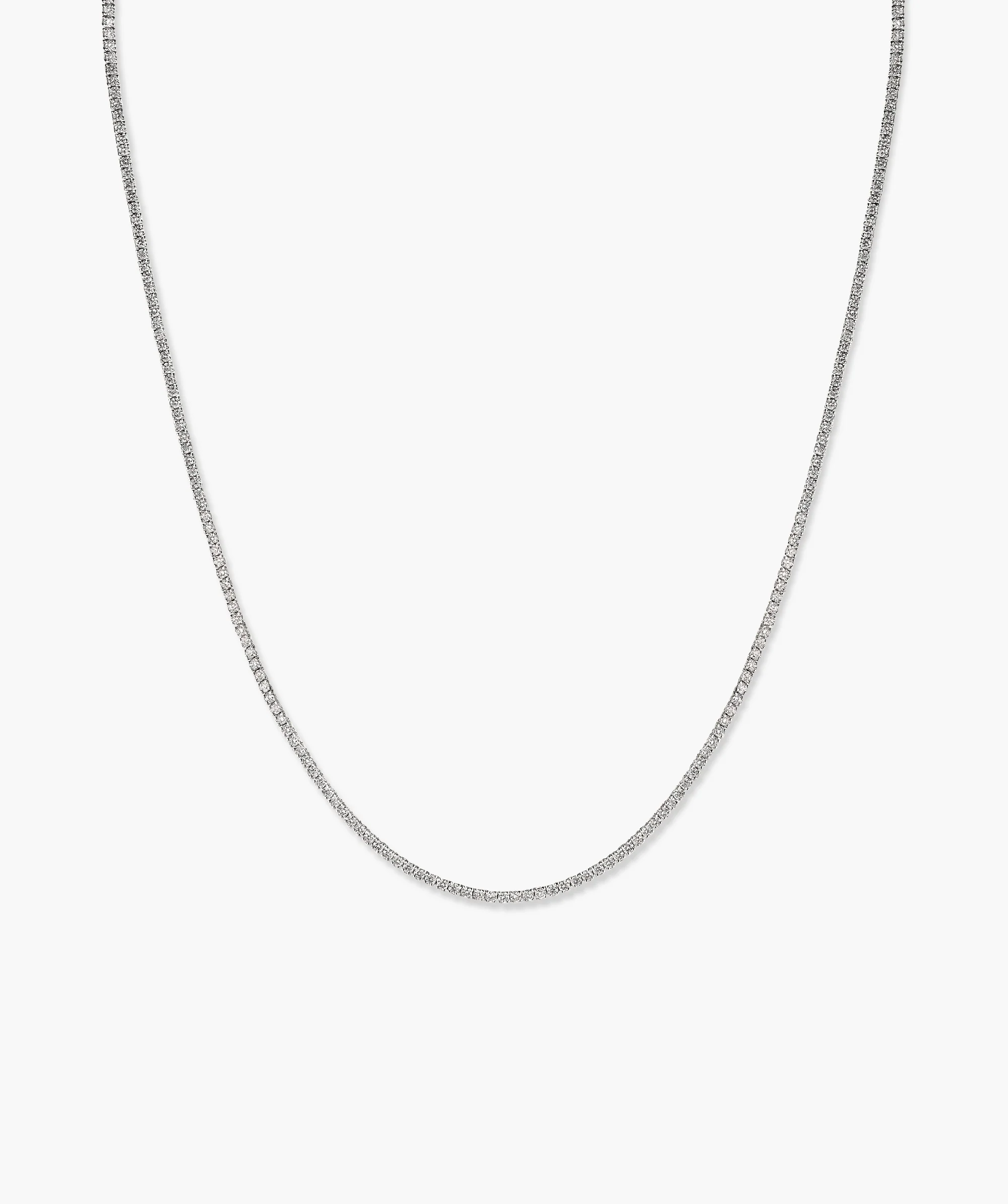 Lab Grown Diamond Tennis Necklace 1.8mm - Image 6