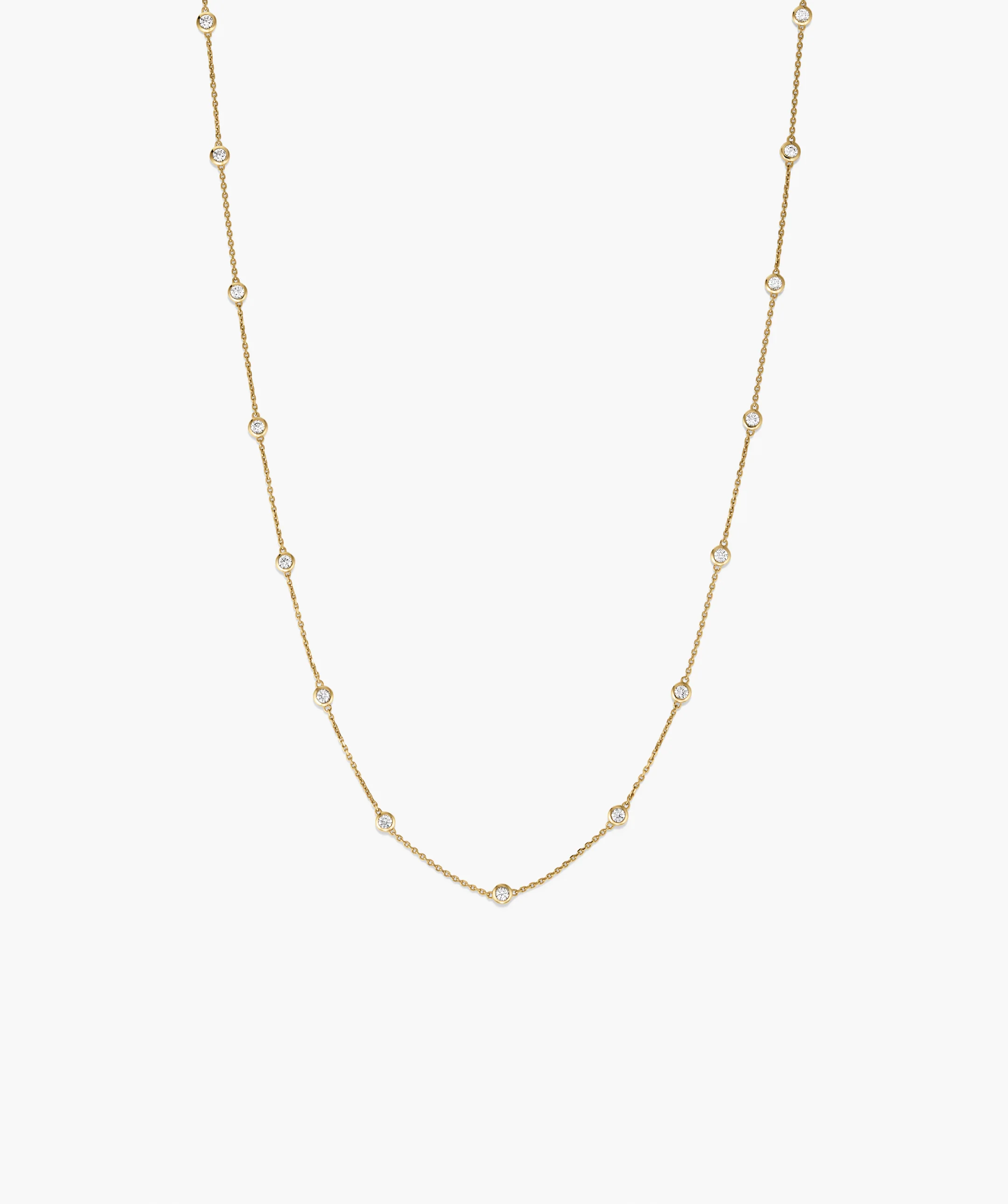 Lab Grown Sapphire Orbit Necklace