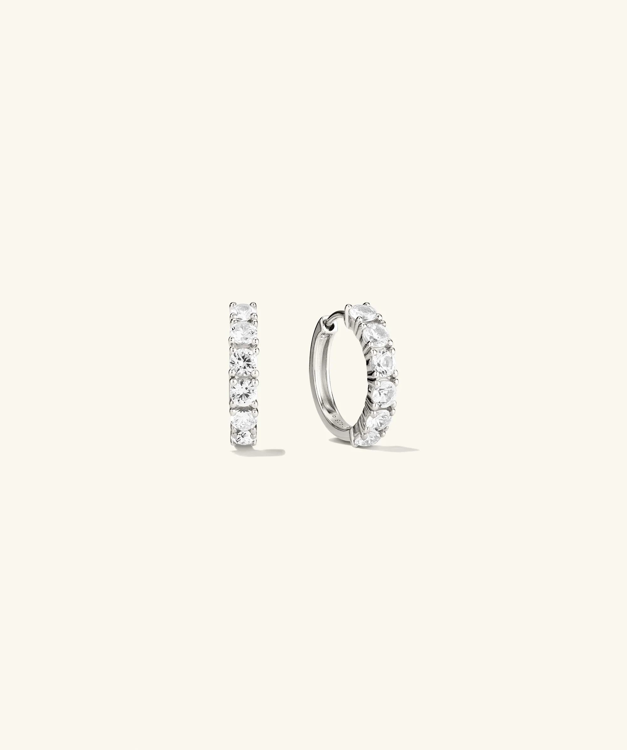 Lab Grown Sapphire Small Hoops - Image 5
