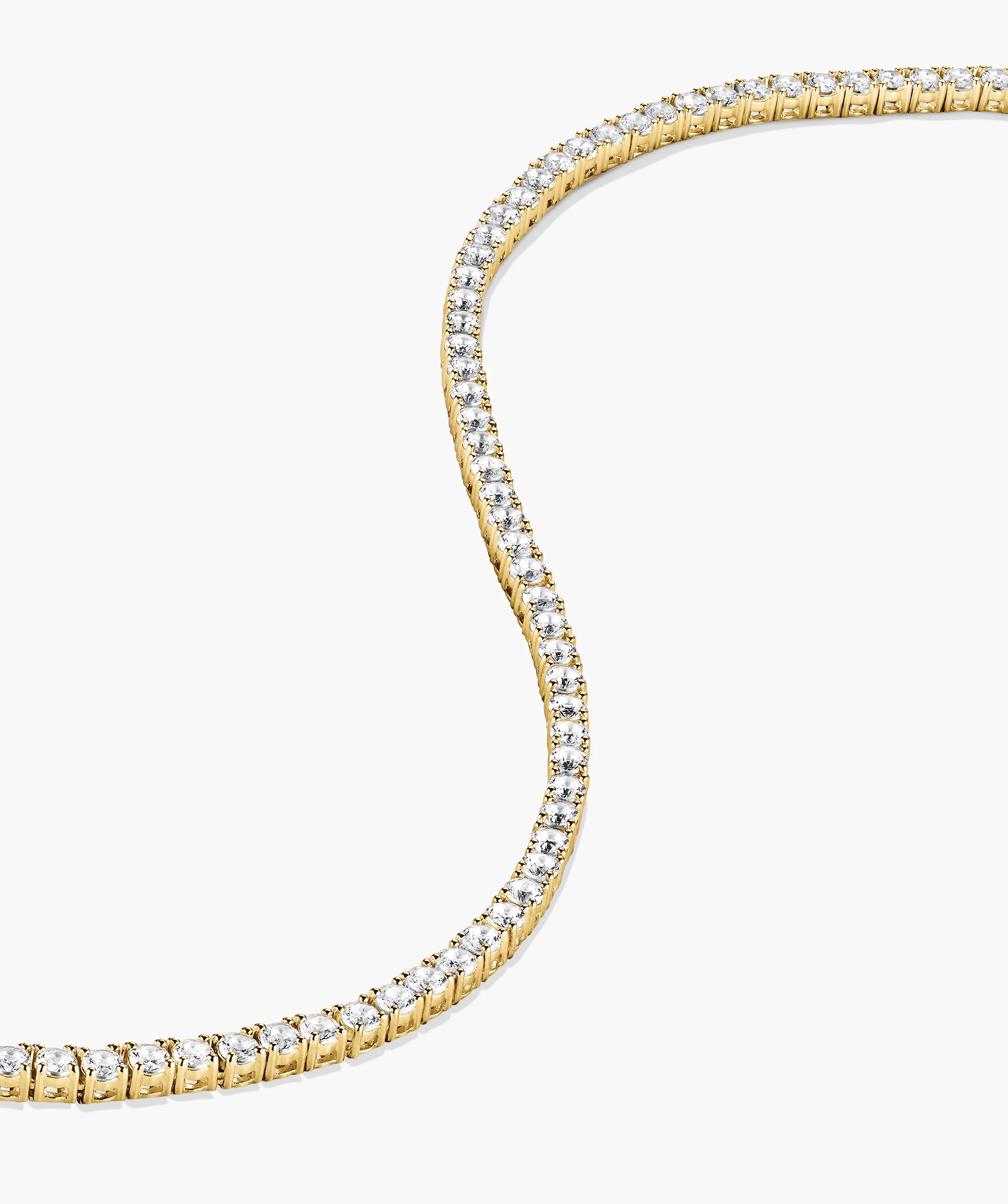 Lab Grown Sapphire Tennis Necklace - Image 10