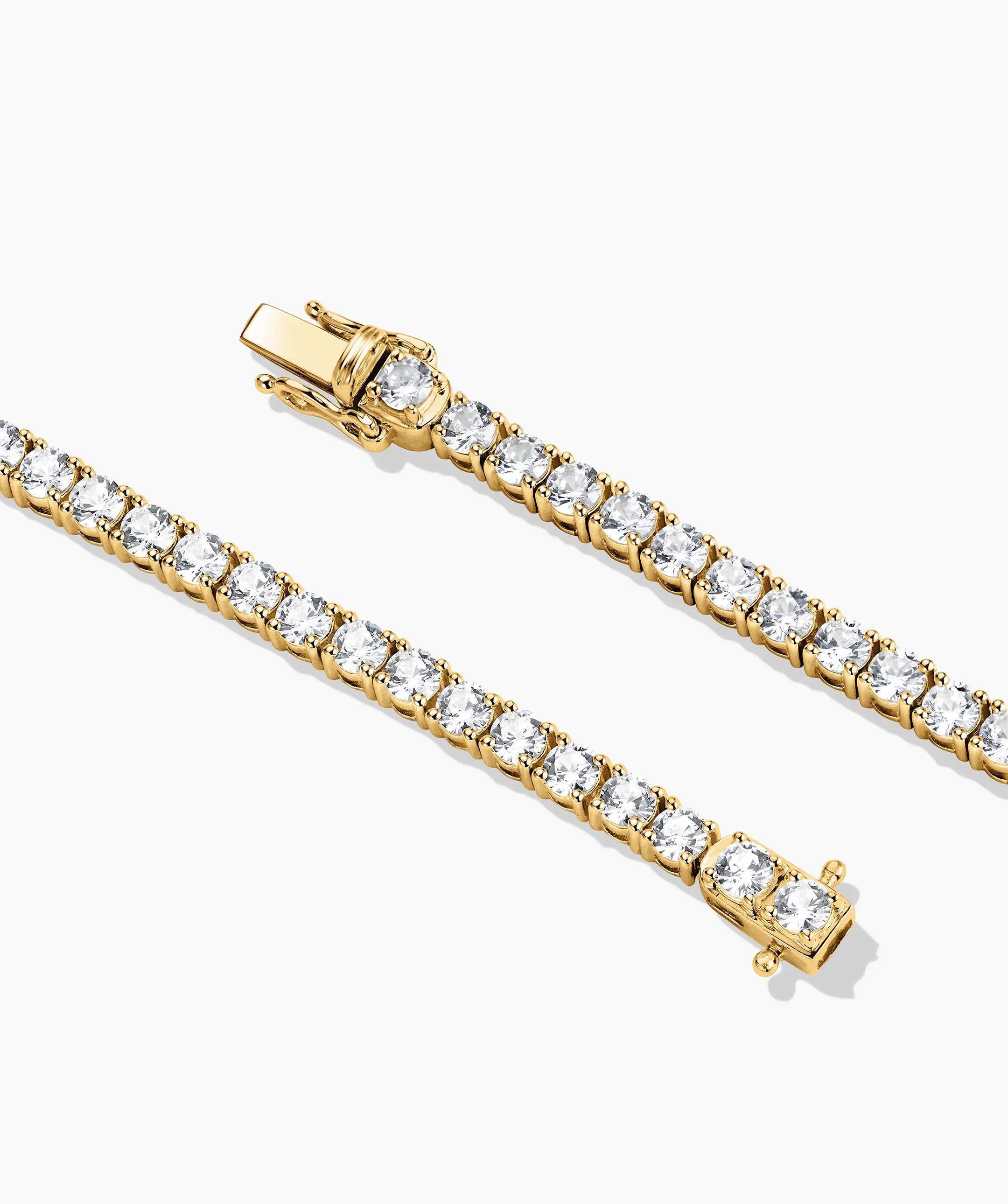 Lab Grown Sapphire Tennis Necklace - Image 11