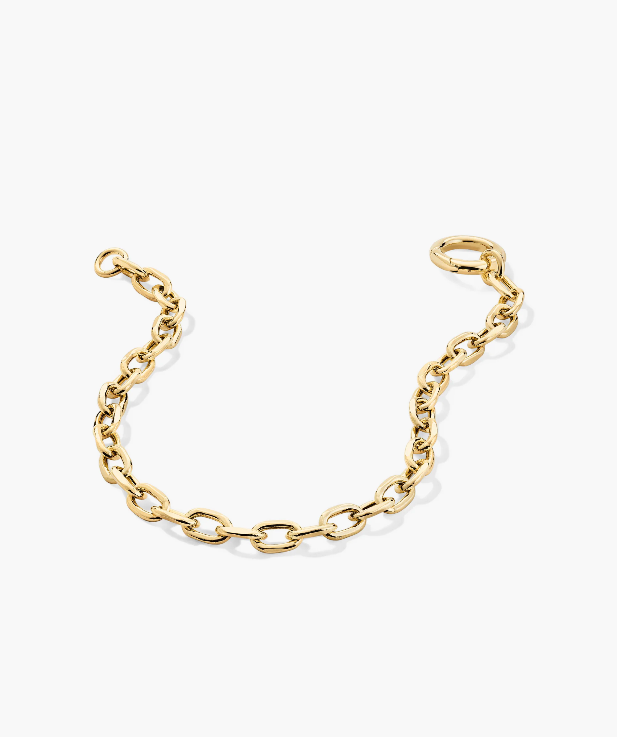 Large Square Oval Chain Charm Bracelet - Image 3