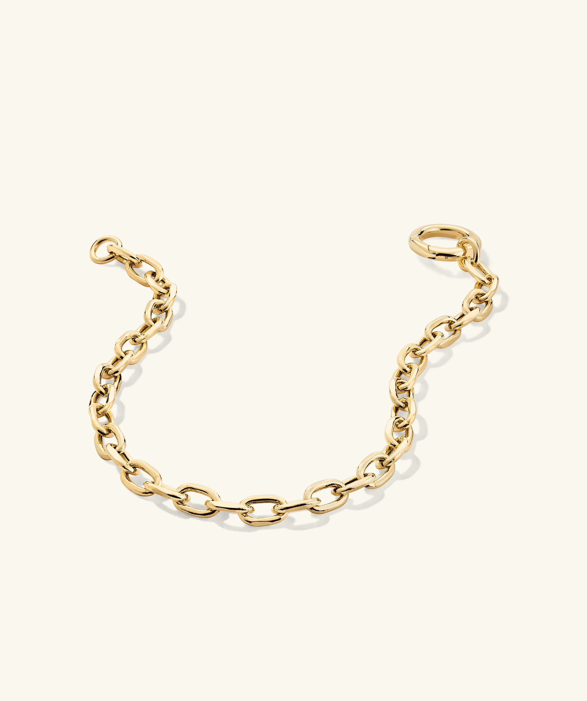 Large Square Oval Chain Charm Bracelet - Image 5