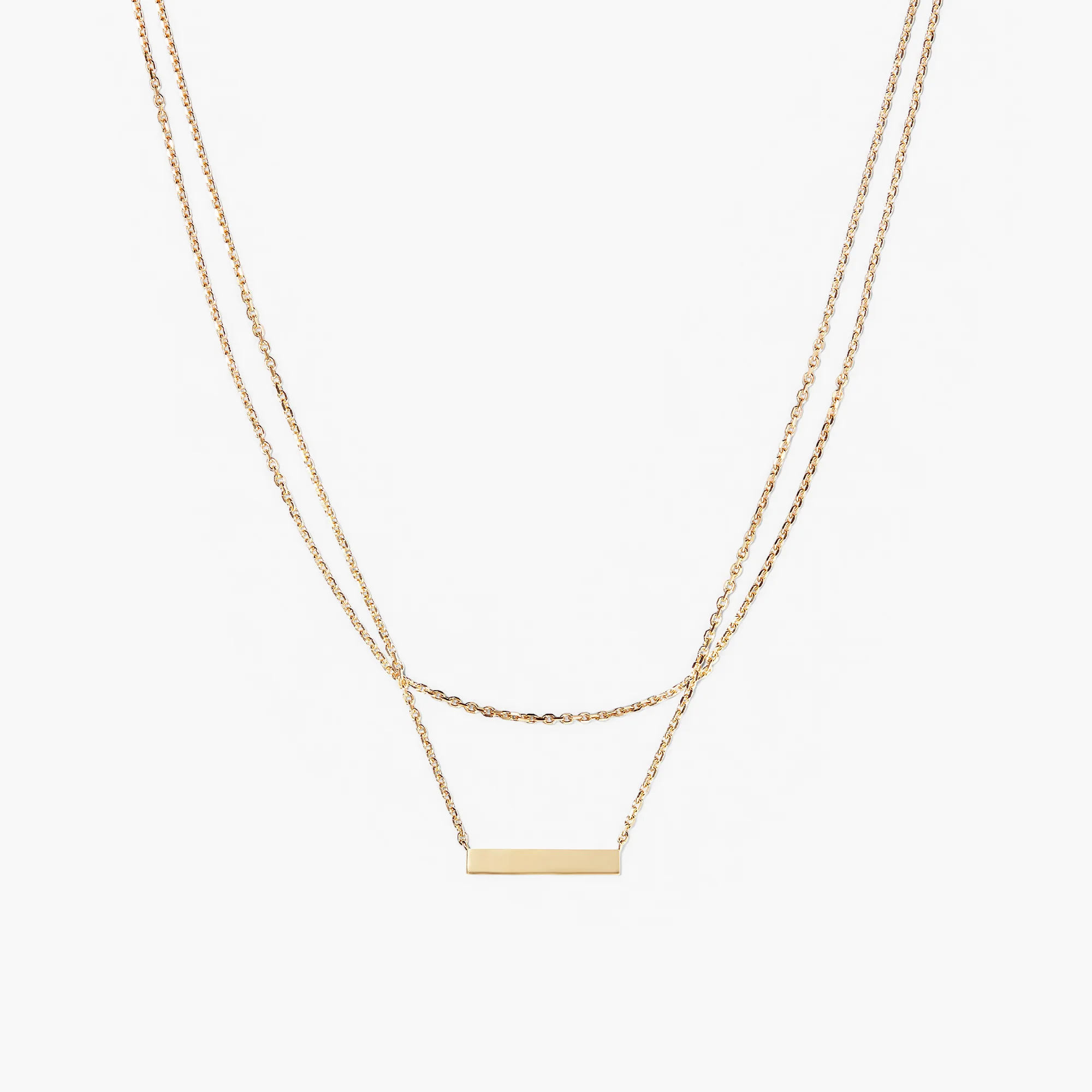 Layered Bar Necklace - Image 2