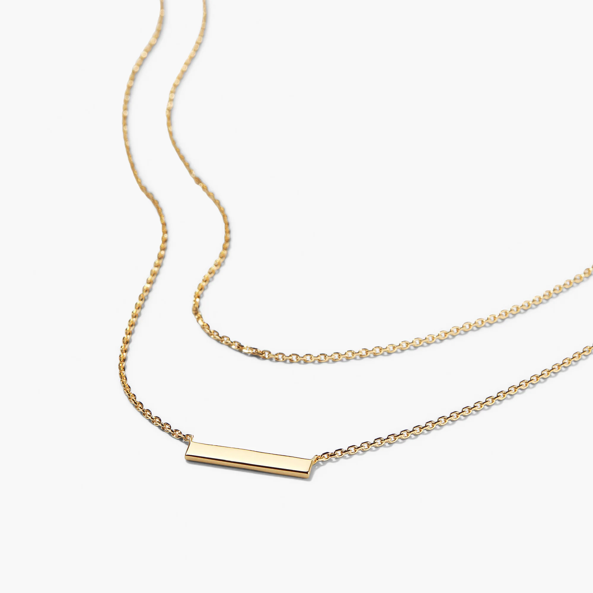 Layered Bar Necklace - Image 4