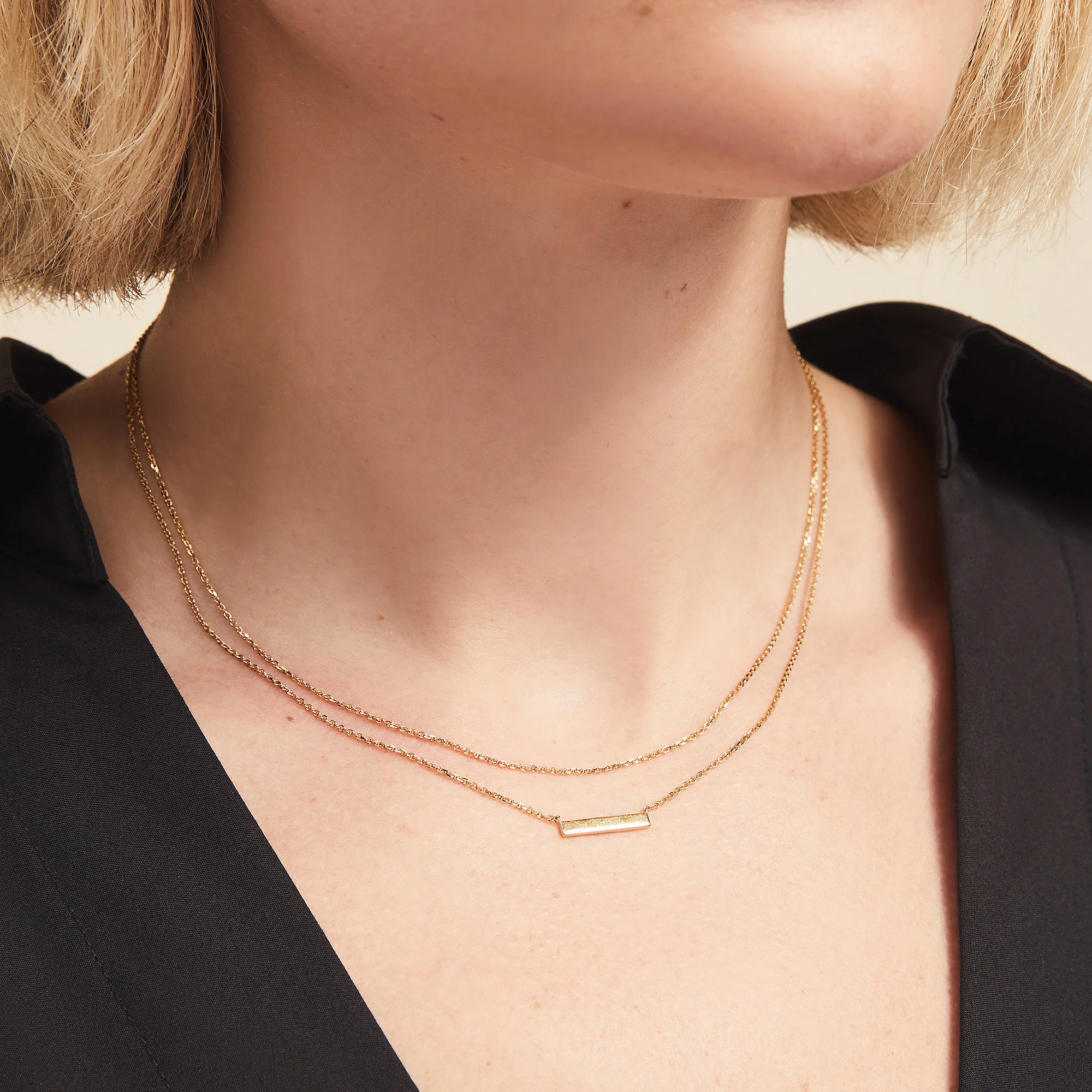 Layered Bar Necklace - Image 6