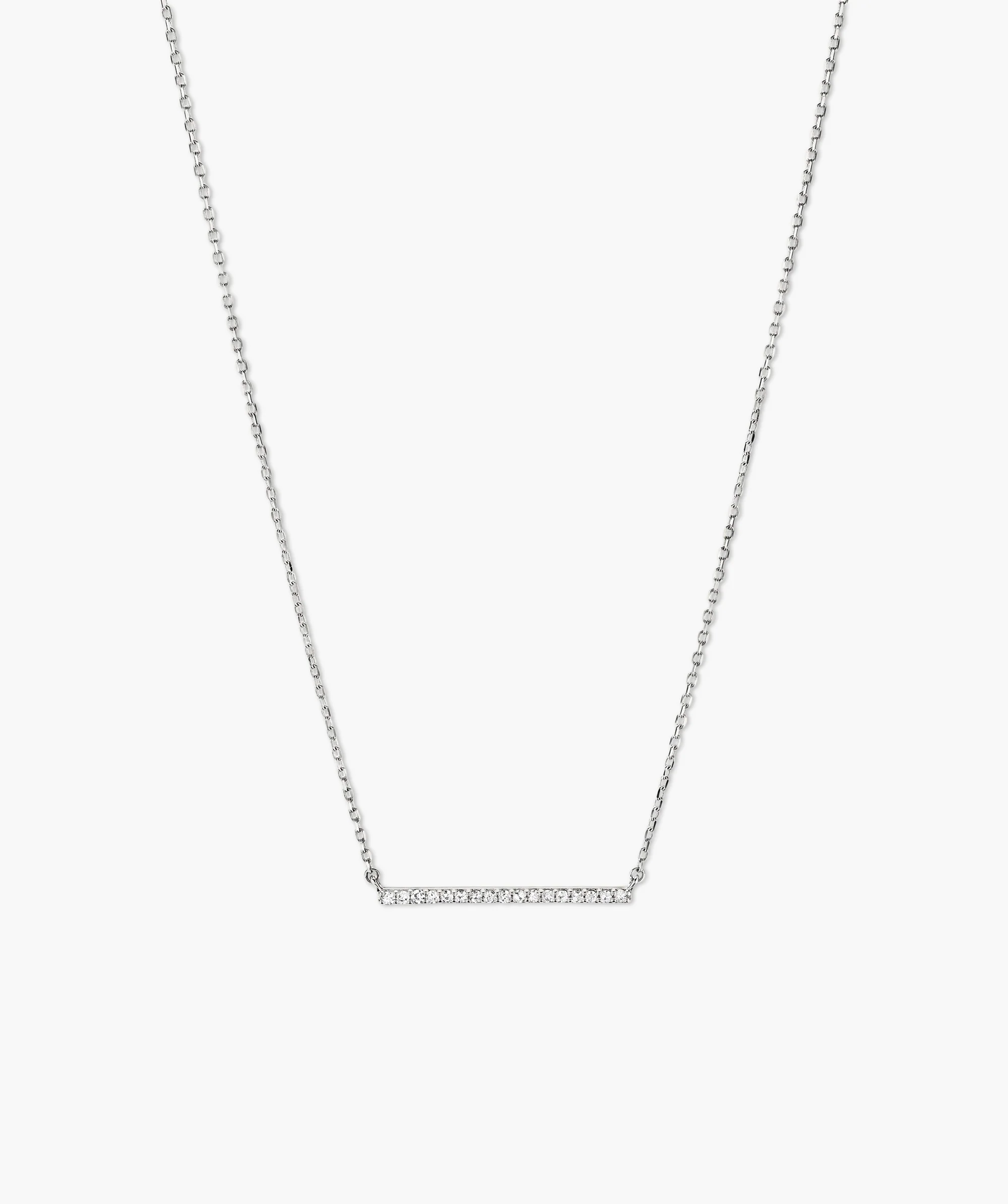 Linear Diamond Necklace - Image 4