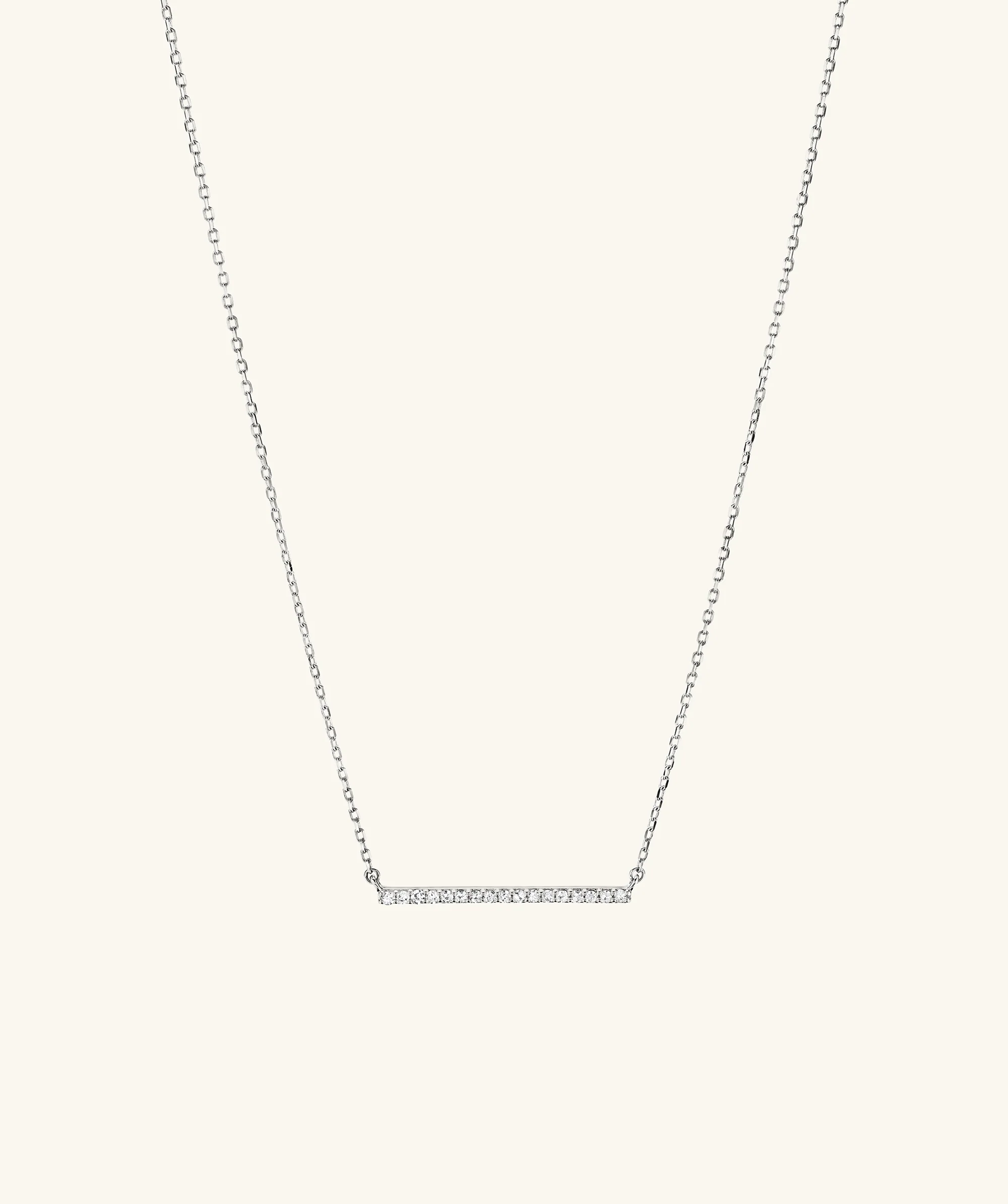 Linear Diamond Necklace - Image 5