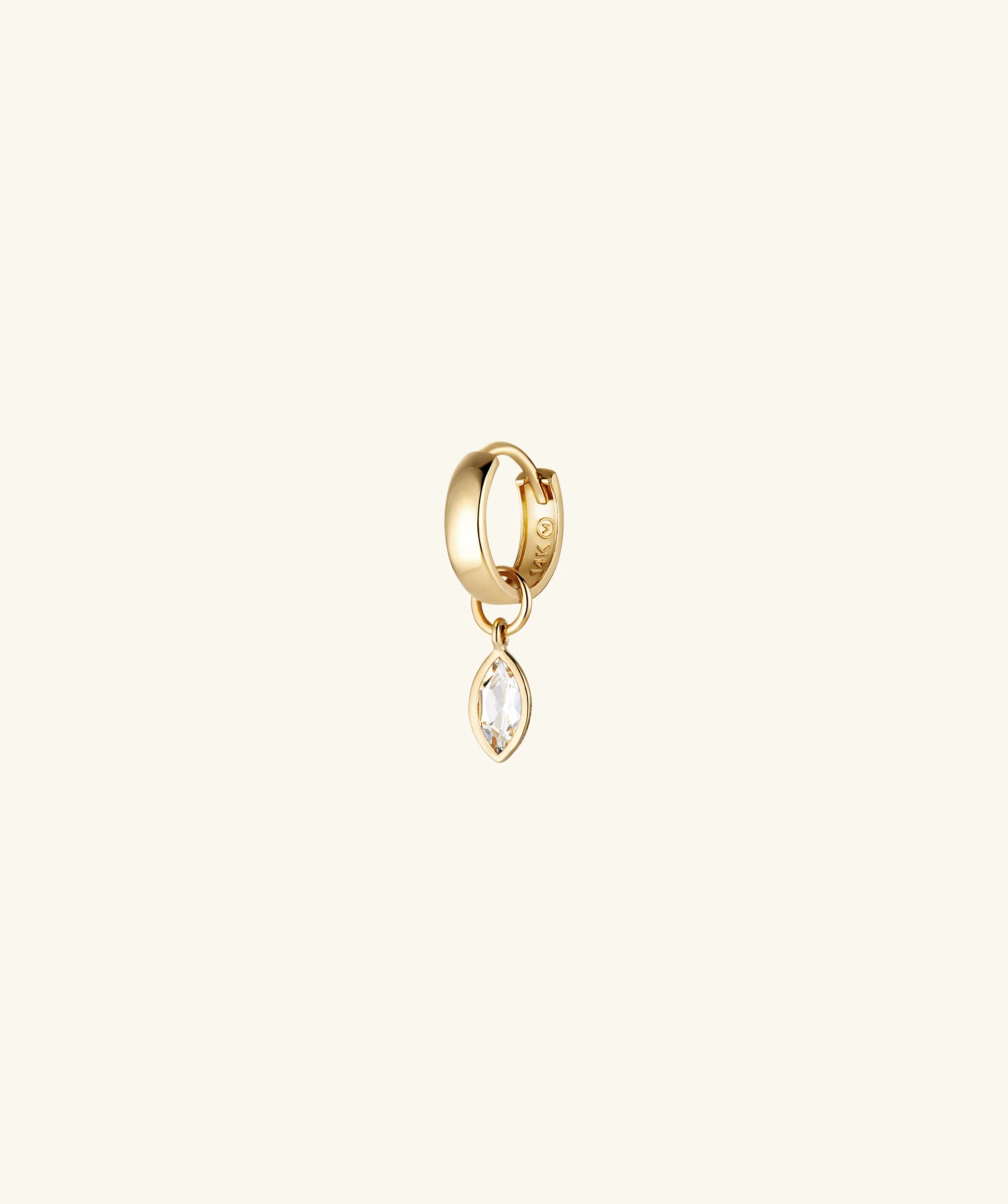Marquise Gemstone Hoop Charm - Image 16