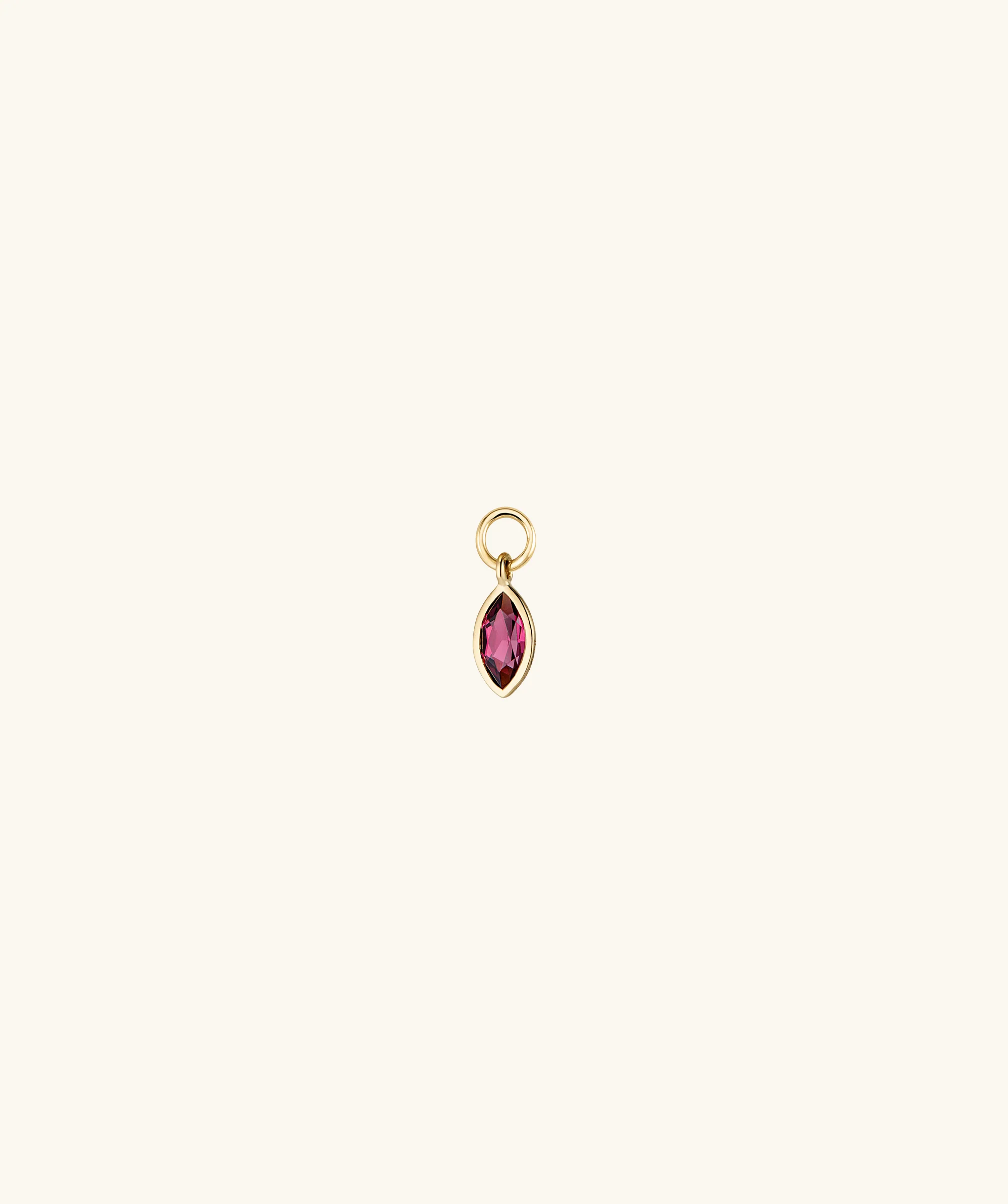 Marquise Gemstone Hoop Charm - Image 19